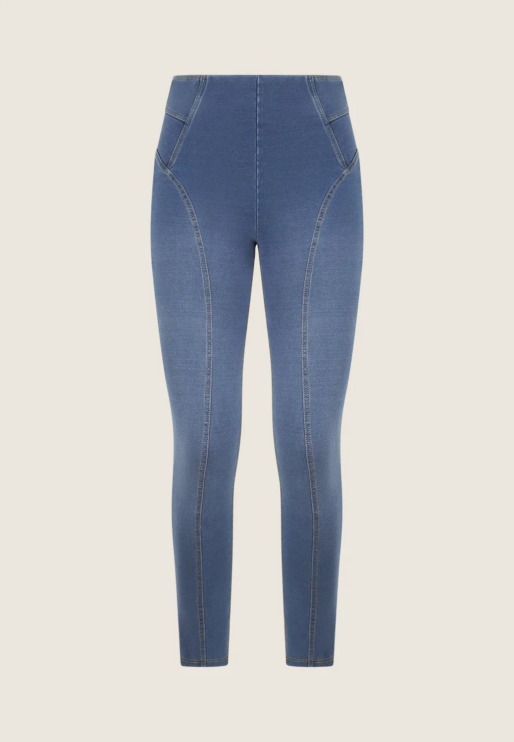 Freddy N.O.W. Skinny Jeggings High Waist Schwarz Denim