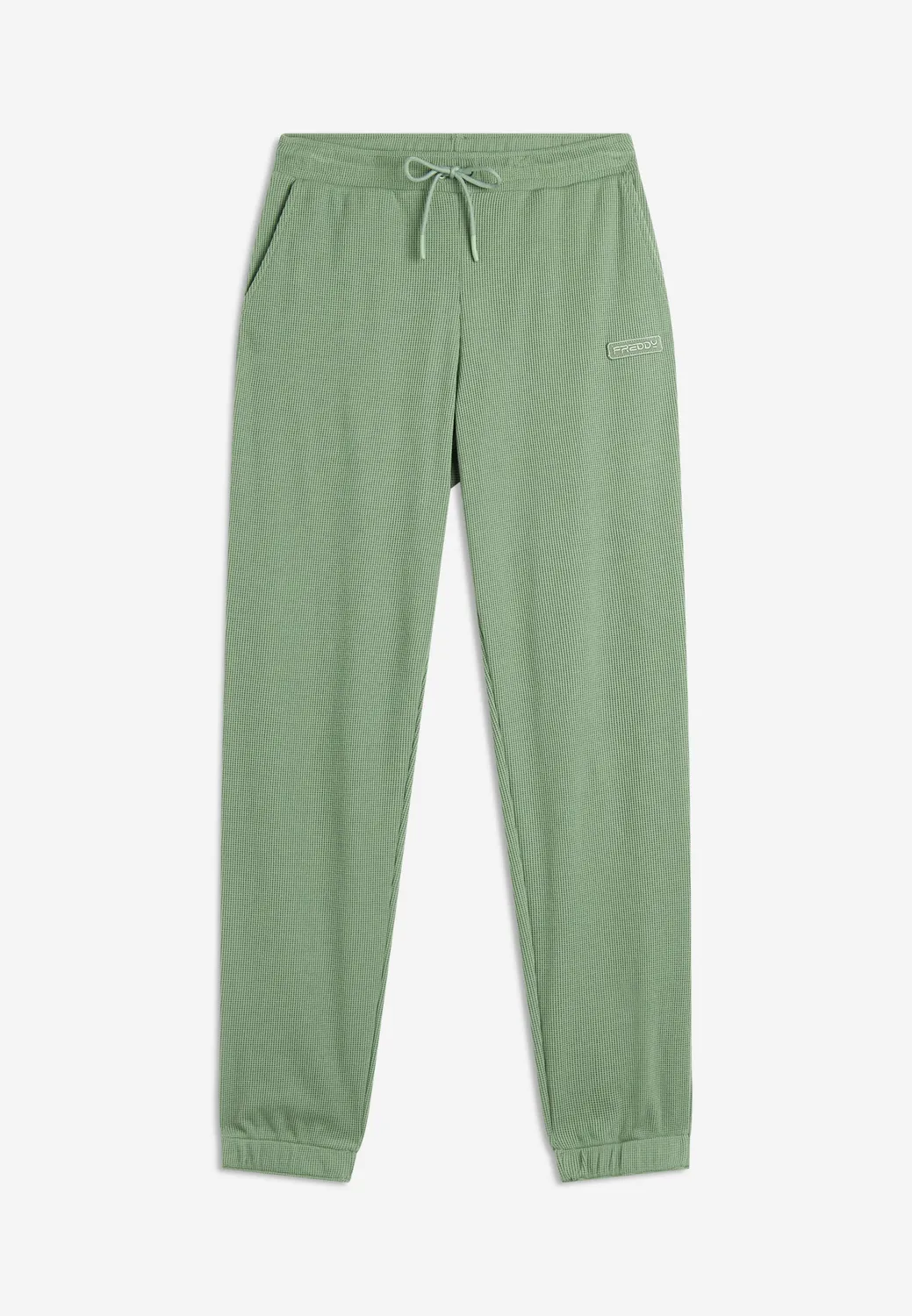 Freddy Waffle Jersey Jogginghose Damen Warm Taupe bequem