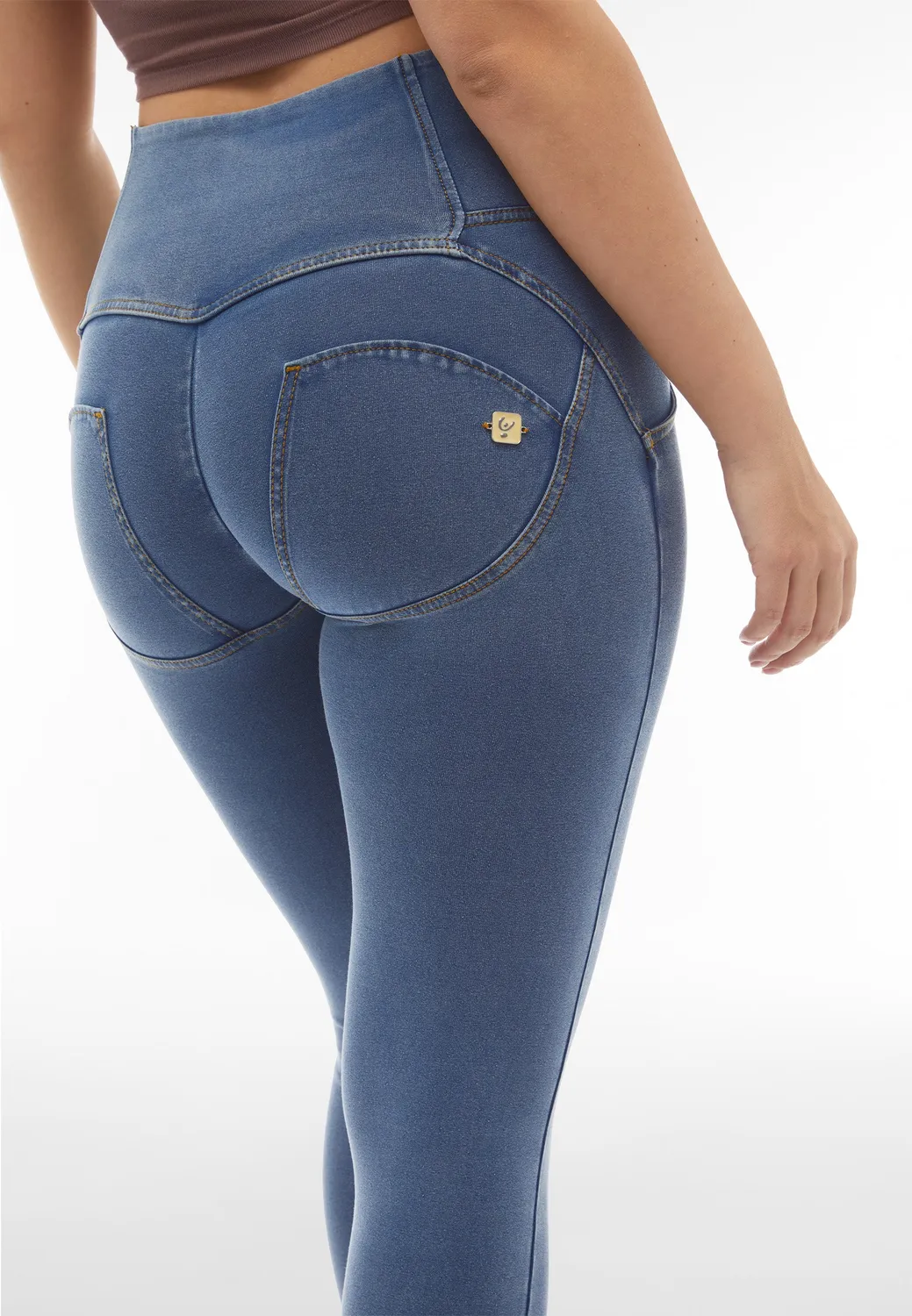 Freddy WR.UP Jeggings dunkelblau hoher Bund