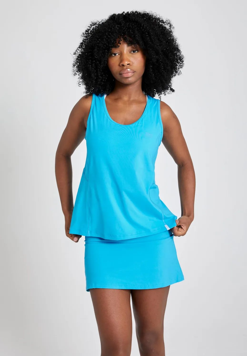 SPORTKIND Basic Tanktop Loose Fit Weiß atmungsaktiv