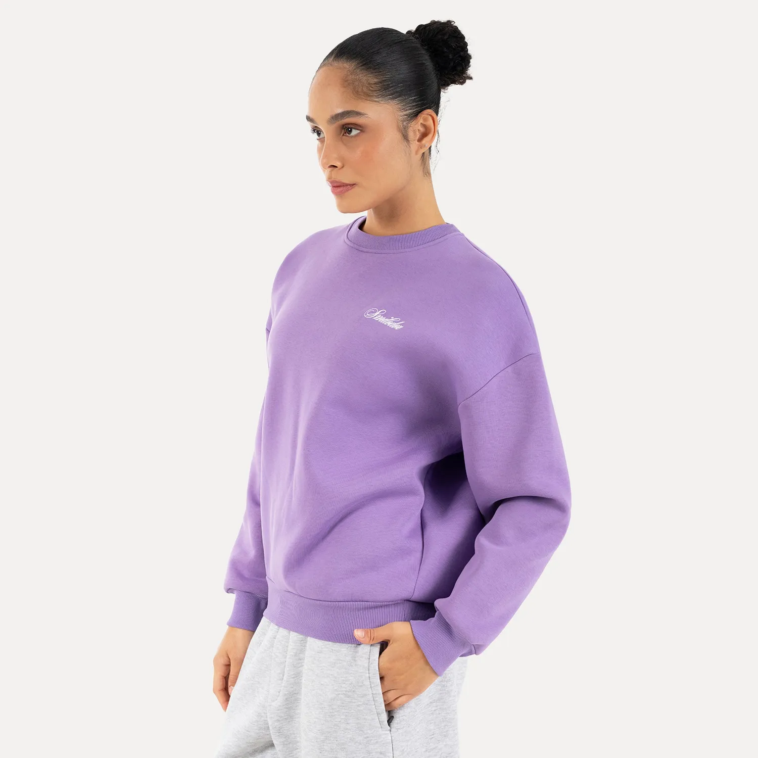 Smilodox Lunara Feyd Sweatshirt Lila Oversize Unisex
