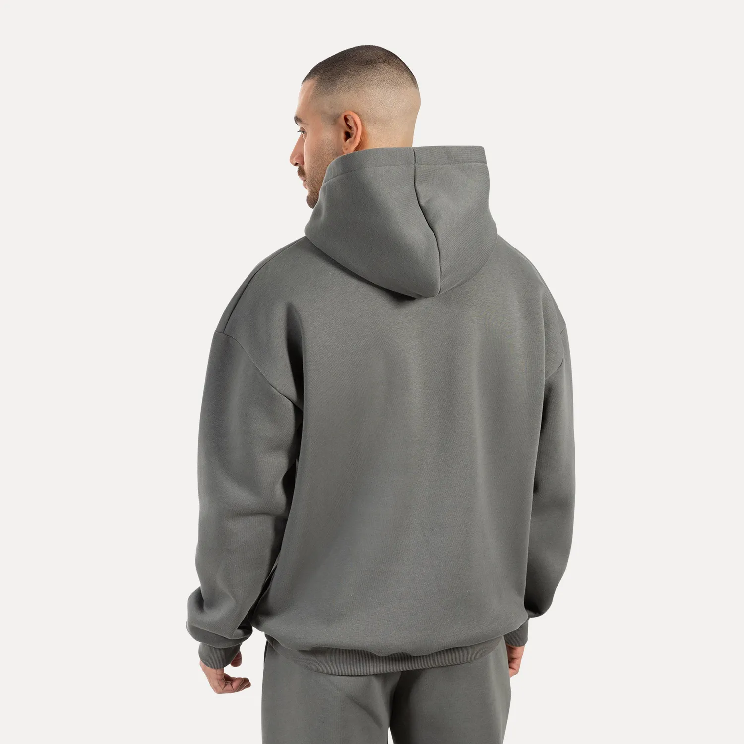 Smilodox Lorik Hoodie Herren Schwarz Oversize Baumwollmix