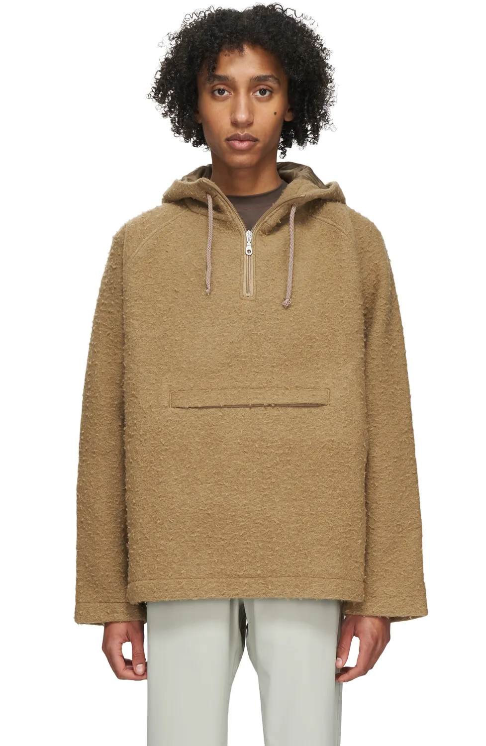 UNNA Walkman Anorak Jacke Camel Beige Wolle