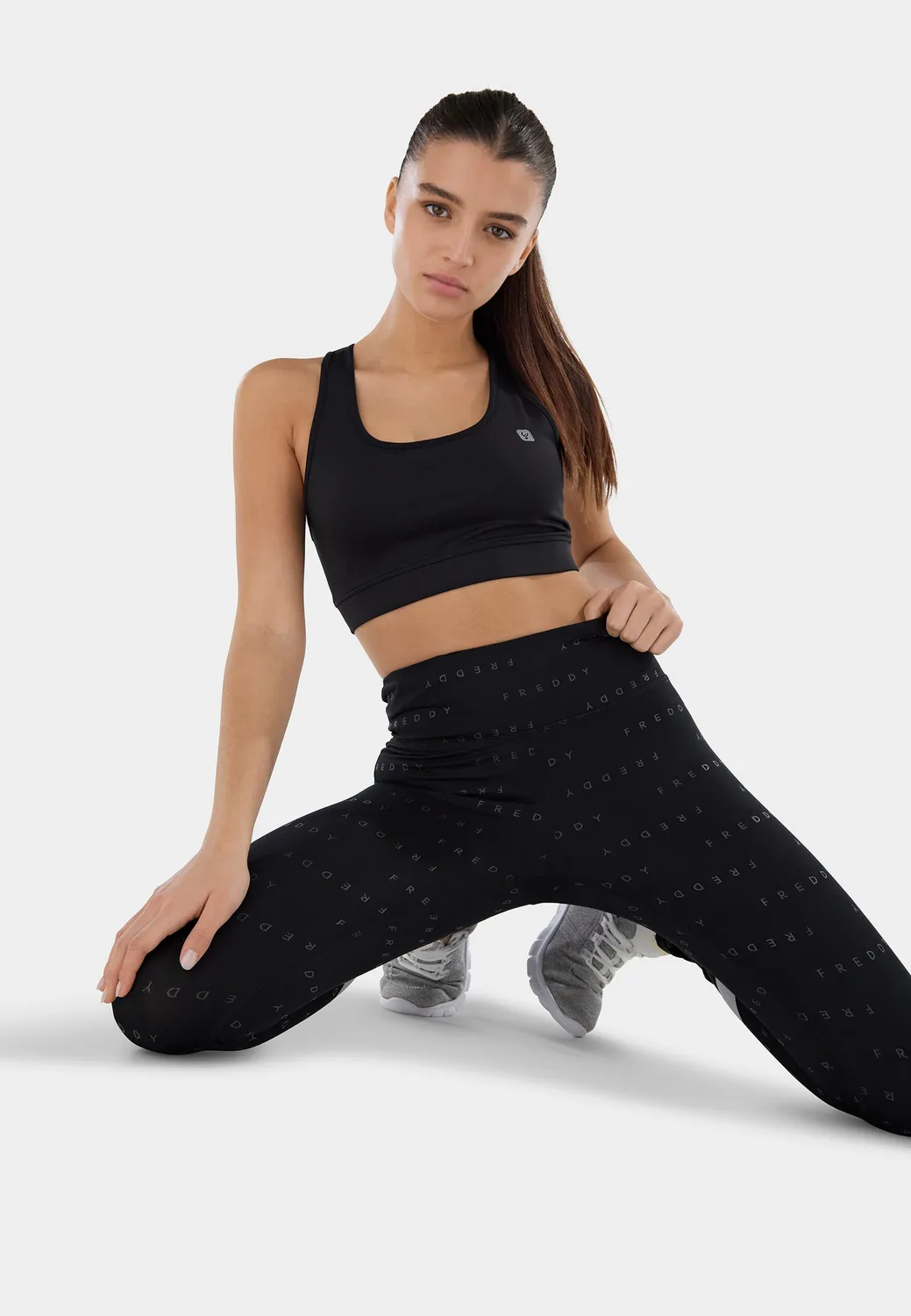 Freddy SuperFit Leggings Schwarz atmungsaktiv 7/8