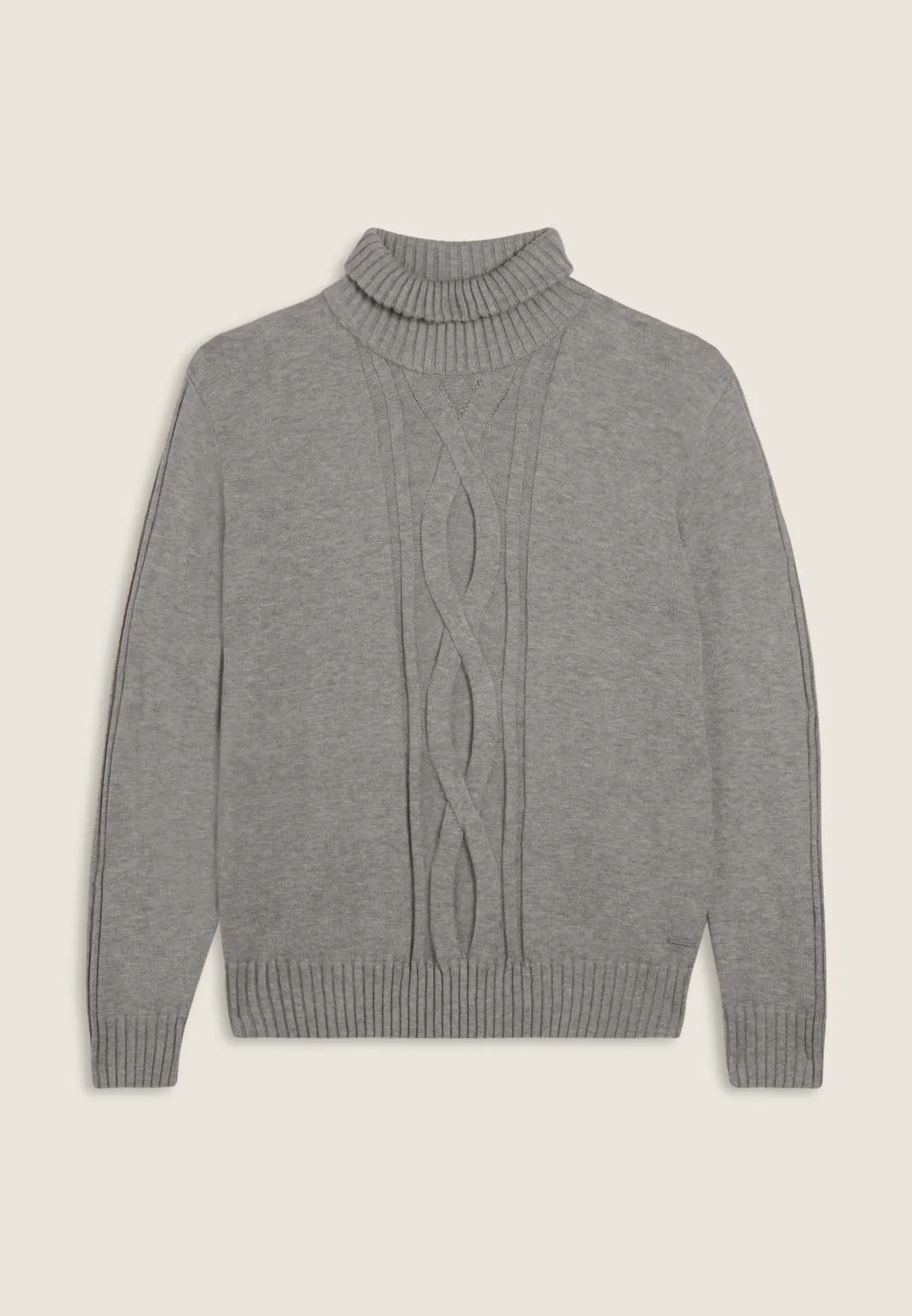Freddy Zopf Rollkragenpullover Damen Melange Gray