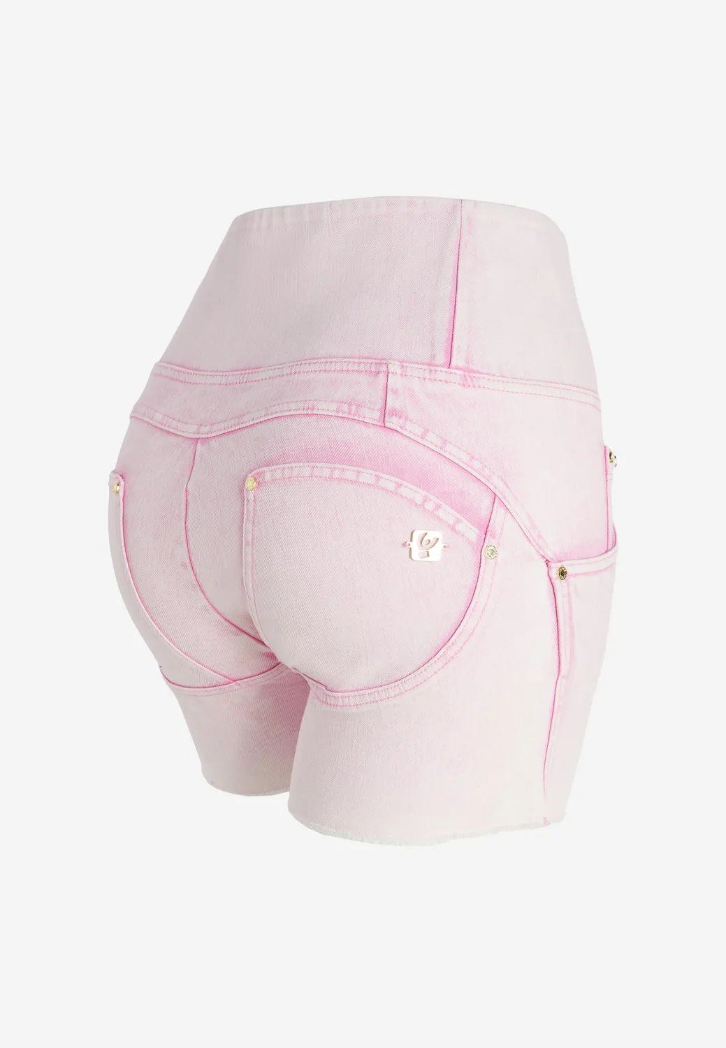 Freddy WR.UP Ice-Wash Shorts pink High-Waist push-up