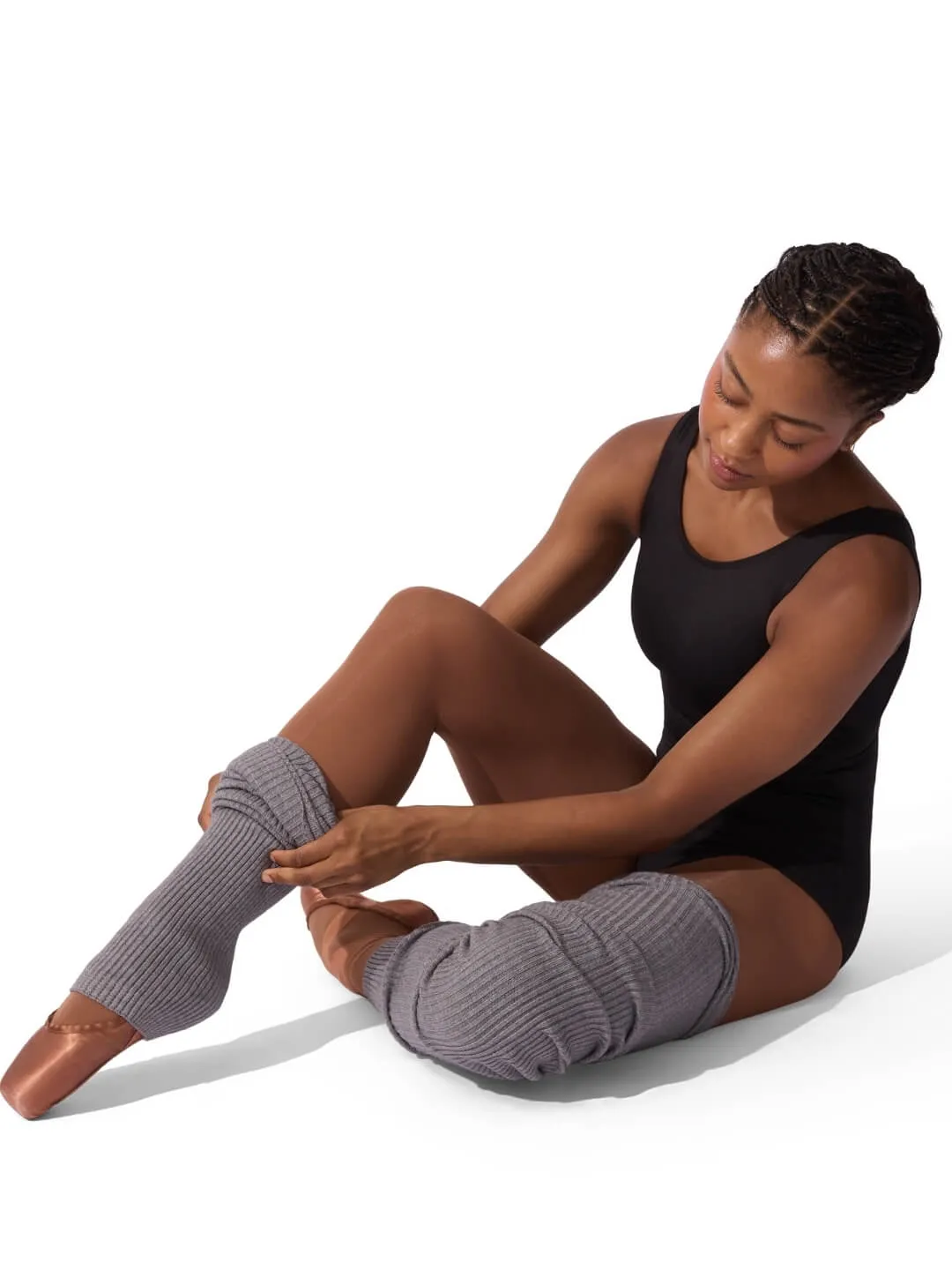 Capezio Class CK10953W Legwarmer 91 cm Schwarz Strick