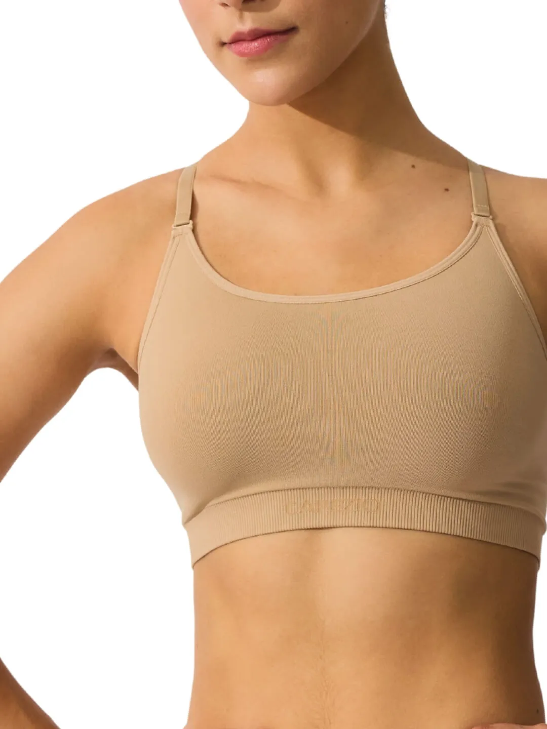 Capezio 3769W Seamless Longline BH Nude nahtlos