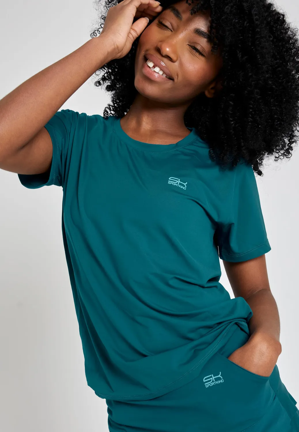 SPORTKIND Loose Fit T-Shirt Kurzarm Shirt atmungsaktiv