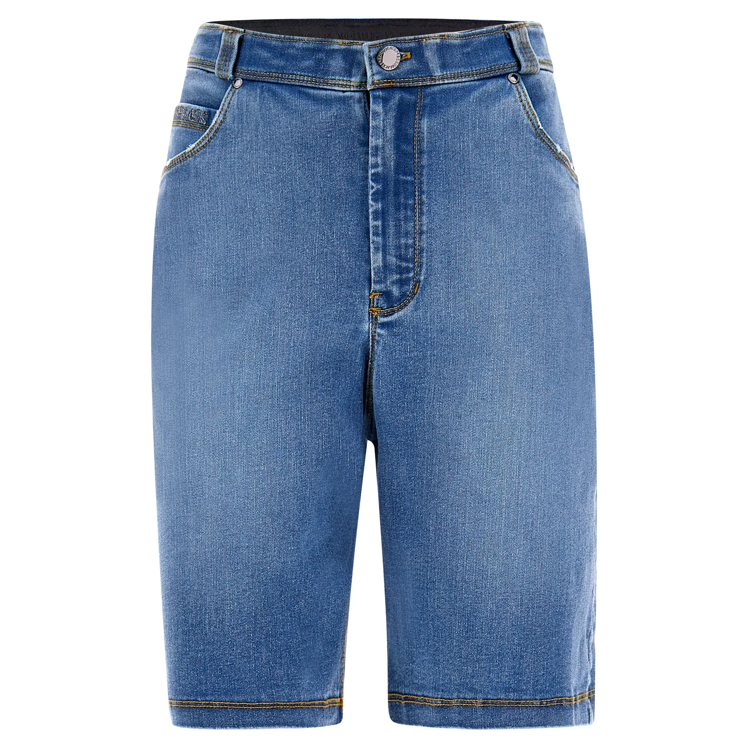 Freddy Black Bermuda Jeans Used-Optik blau