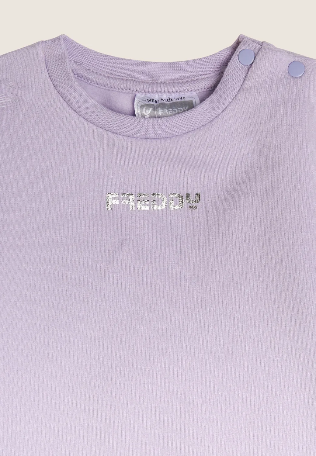 Freddy Baby Jogginganzug Baumwolle Rosa Knöpfe