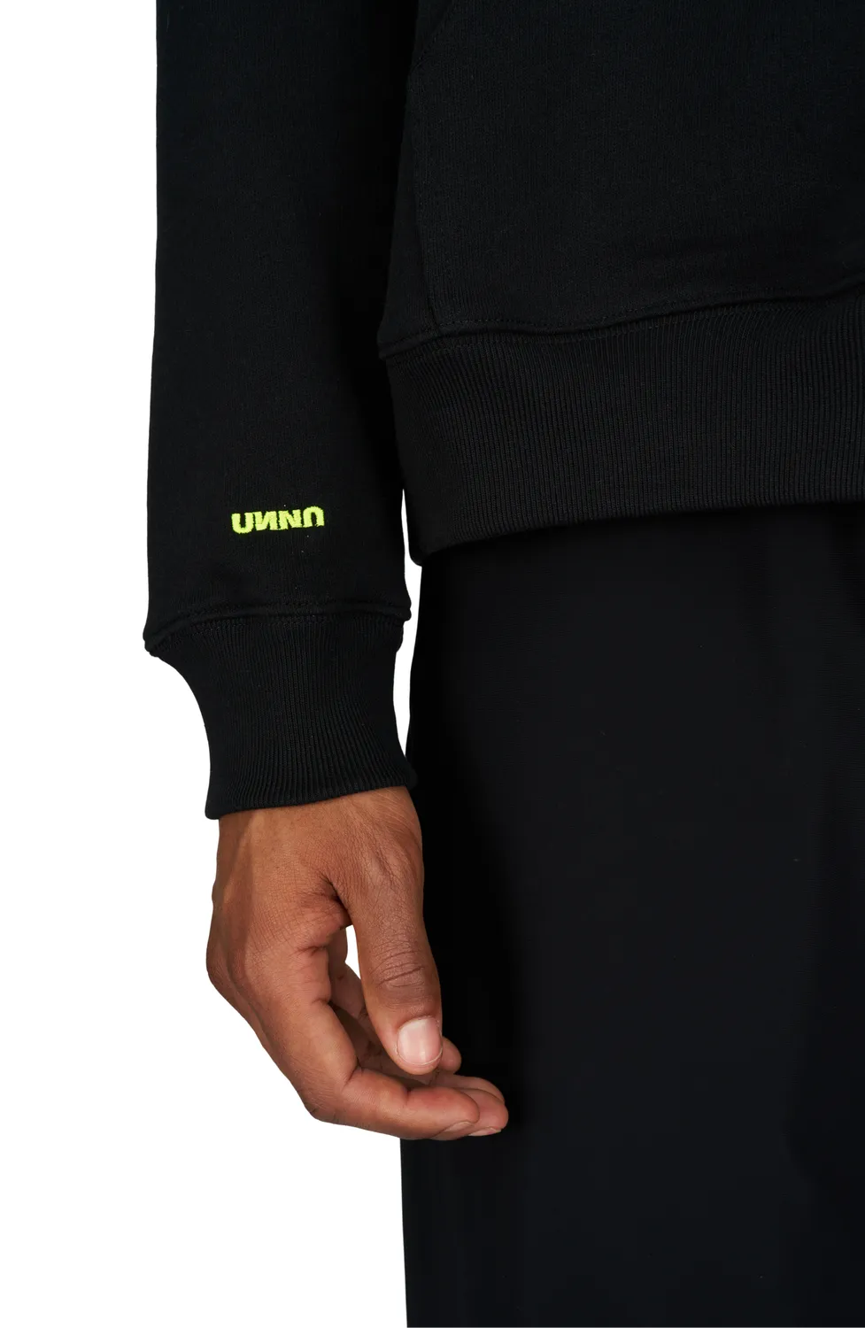 UNNA Slow Motion Hoodie Schwarz Bio-Baumwolle Unisex