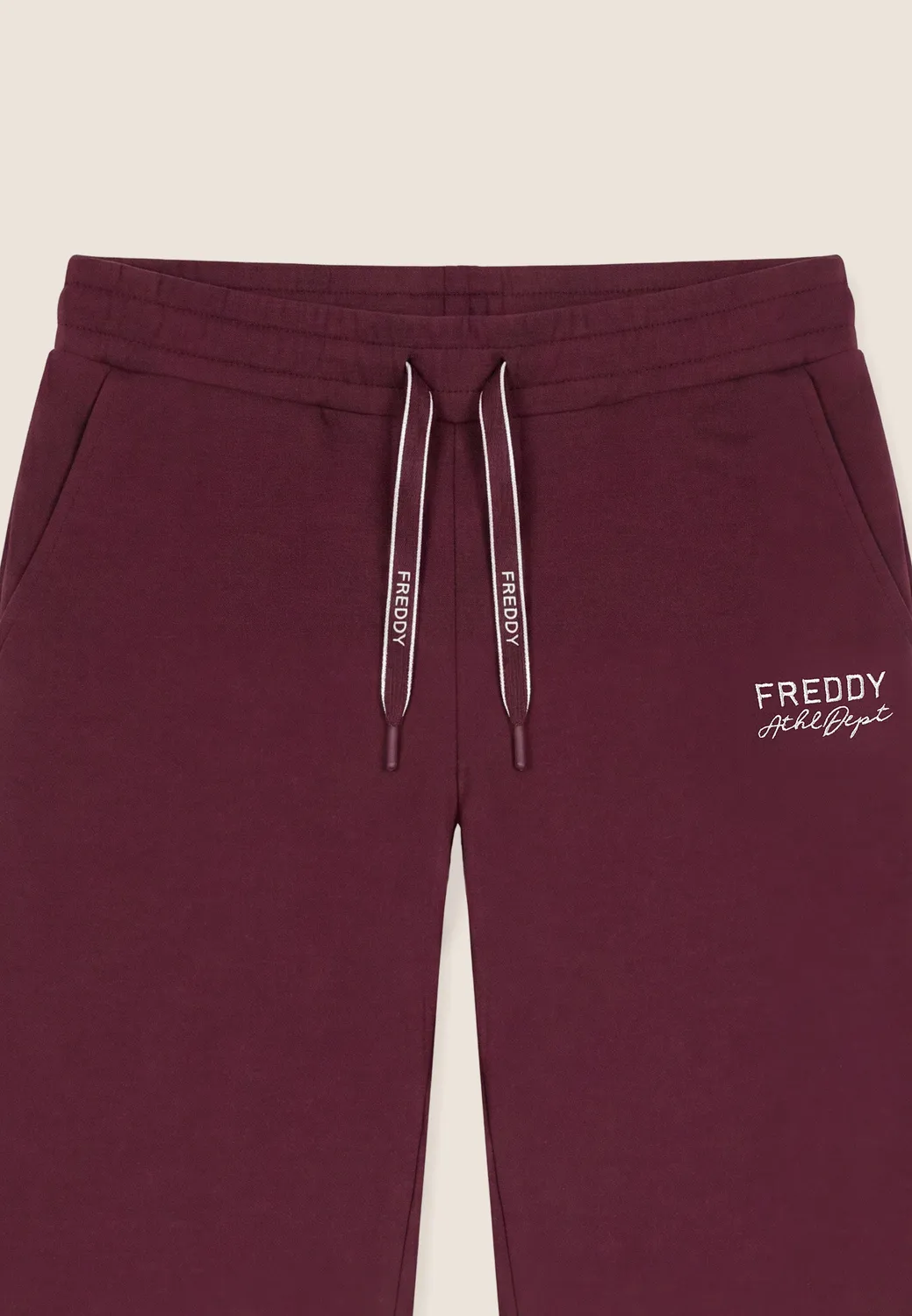 Freddy Damen Wide Leg Sweathose Baumwolle Schwarz