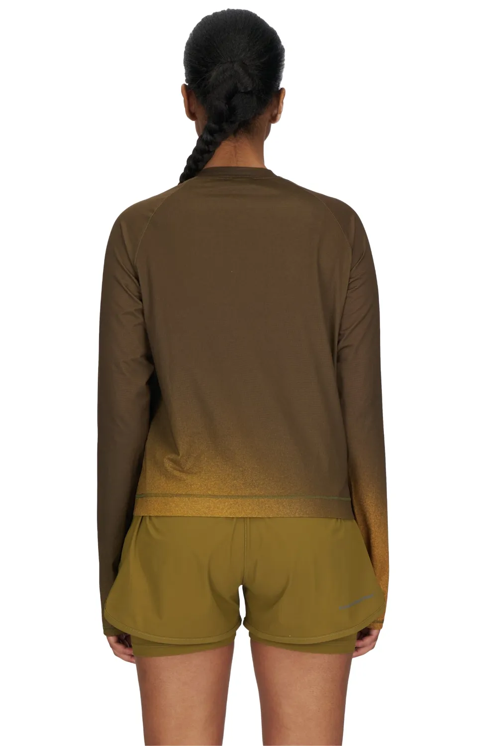 UNNA Gradient LS W Laufshirt Braun/Gold atmungsaktiv