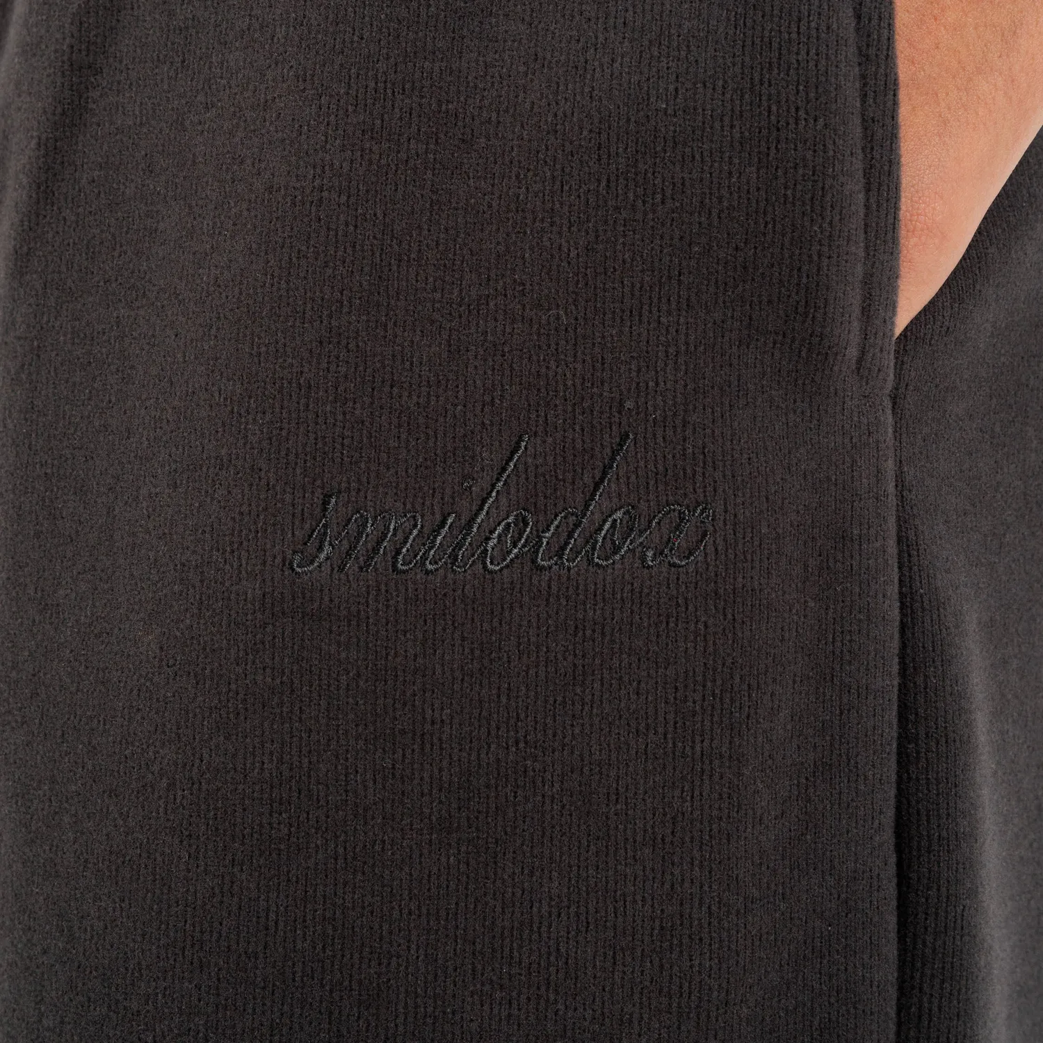 Smilodox Sirel Jogginghose Schwarz Oversize Wide-Leg