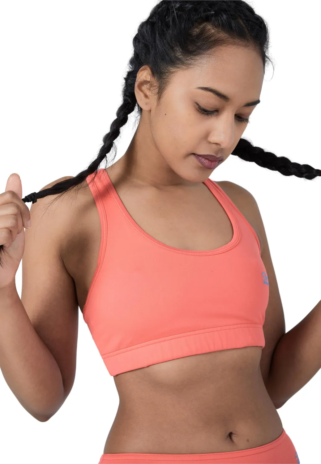SPORTKIND Sport BH Bustier mittlerer Halt italienischer Stoff