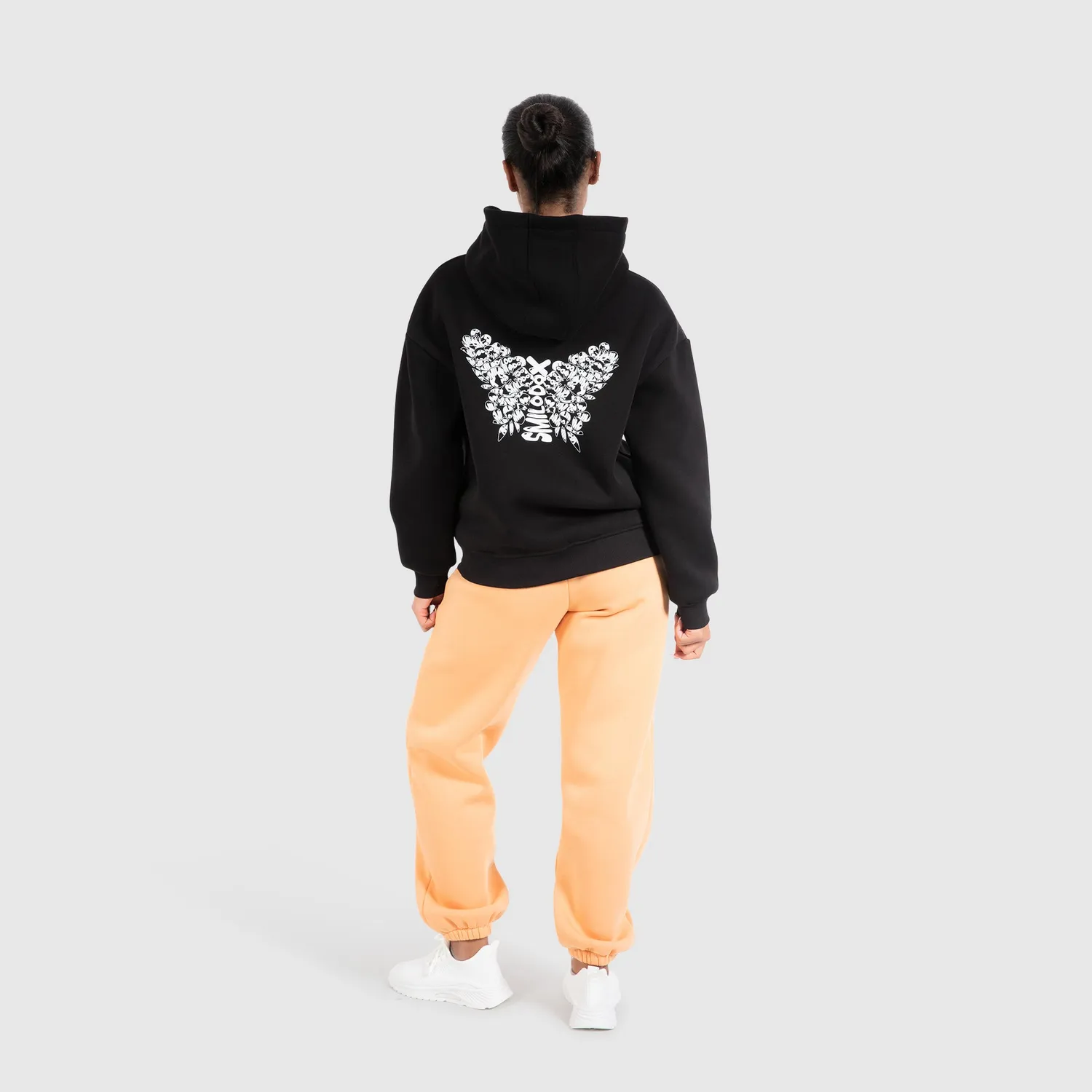 Smilodox Nala Hoodie Damen Schwarz – Oversize