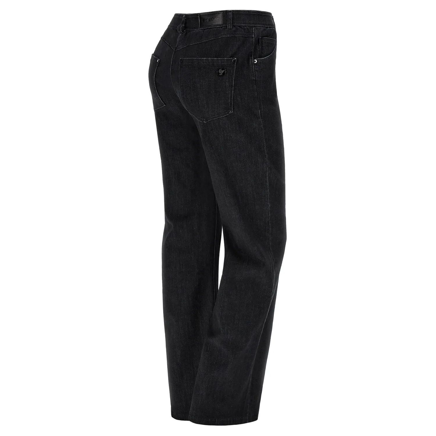 Freddy Black Wide Leg Jeans J7N Regular Waist dehnbar