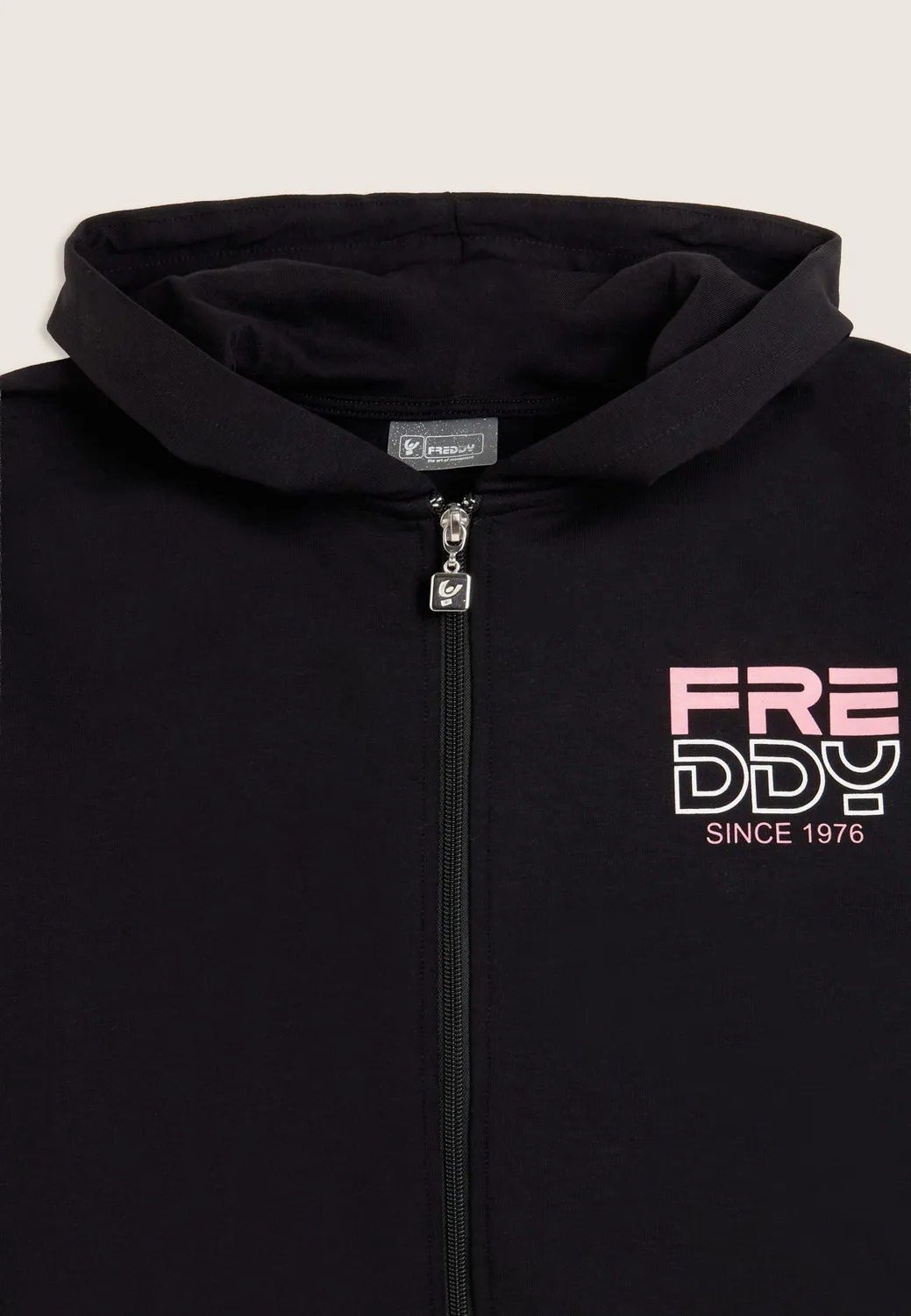 Freddy Junior Comfort Full-Zip Hoodie Schwarz Baumwolle