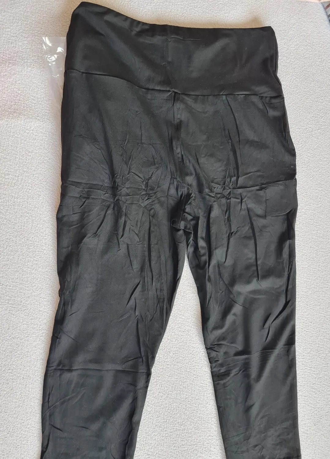 SINOPHANT High Waist 3/4 Leggings Damen schwarz mit Taschen