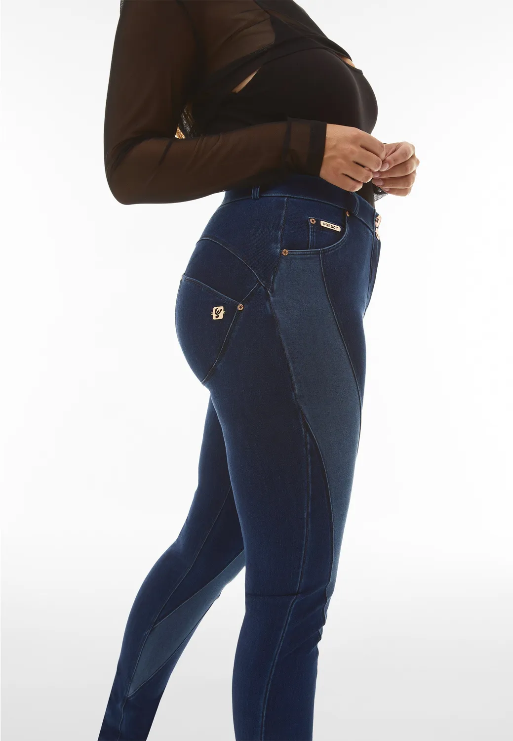 Freddy WR.UP Superskinny Jeans dunkelblau push-up