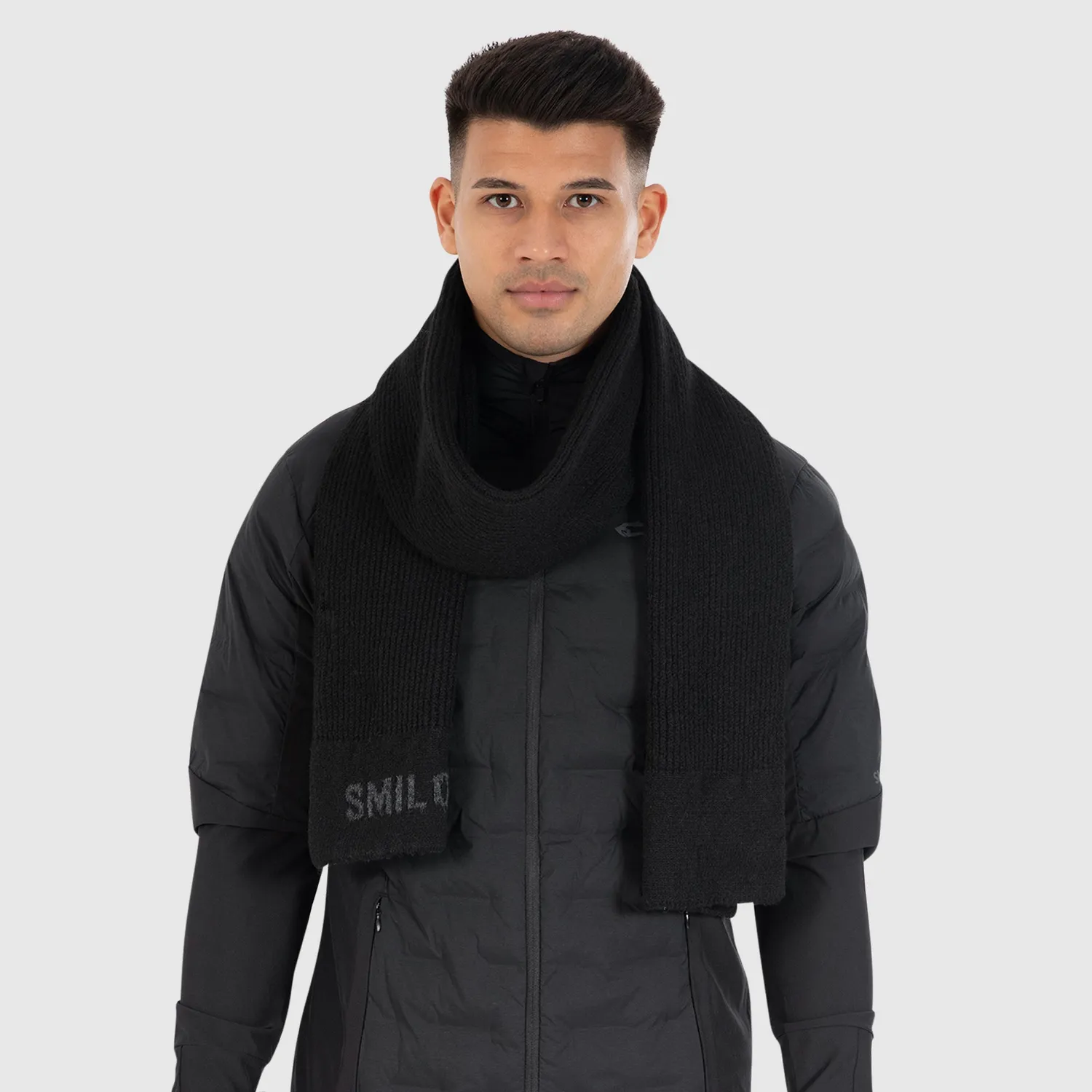 Smilodox Zeyn Arctic Schal Schwarz extra lang