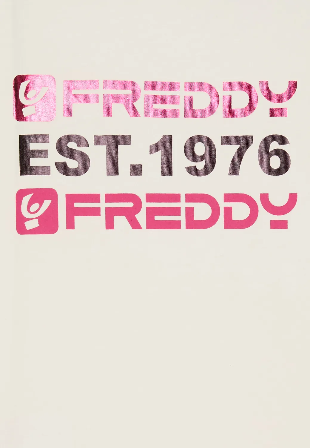 Freddy T-Shirt Mädchen Schwarz Maxi-Logo Baumwolle