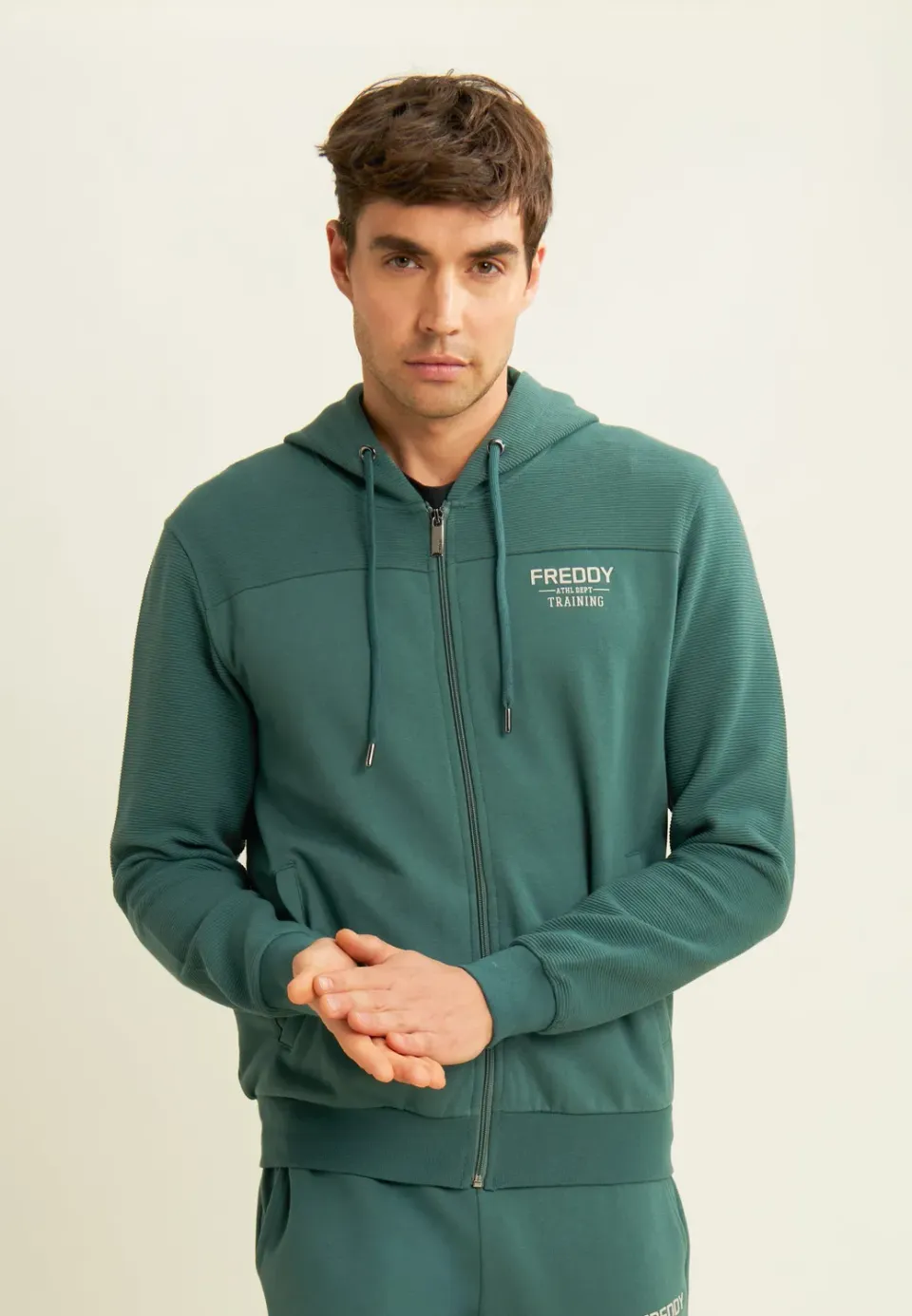Freddy Camouflage Hoodie Herren Full-Zip Blau