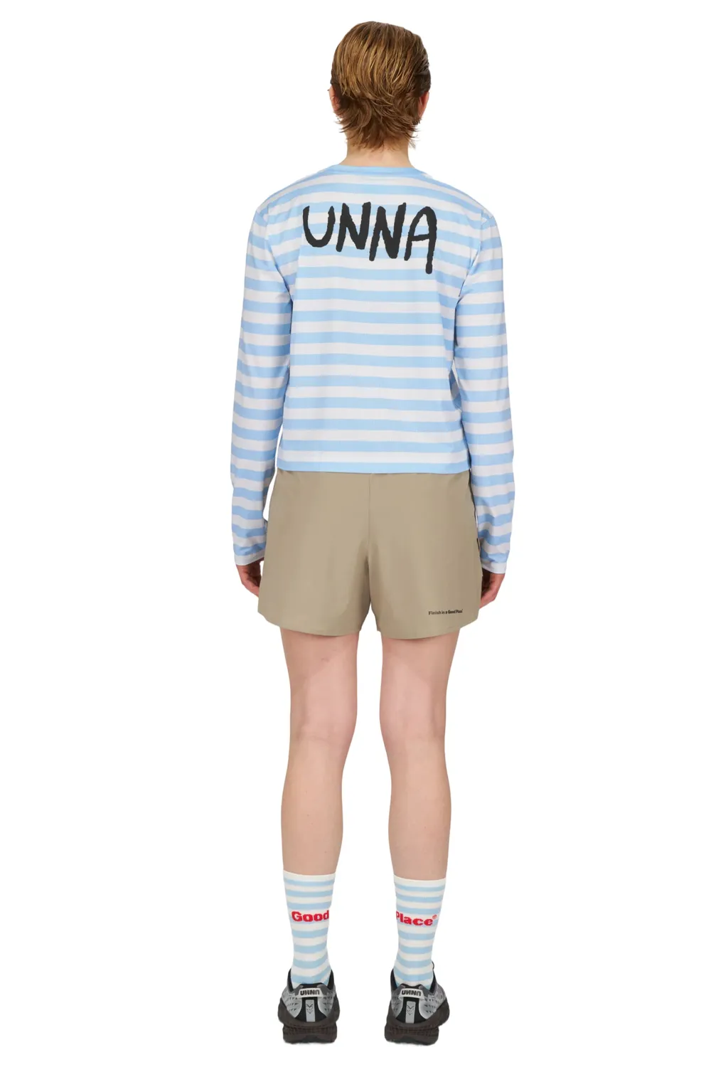 UNNA Striped LS W Langarmshirt Baby Blue Streifen