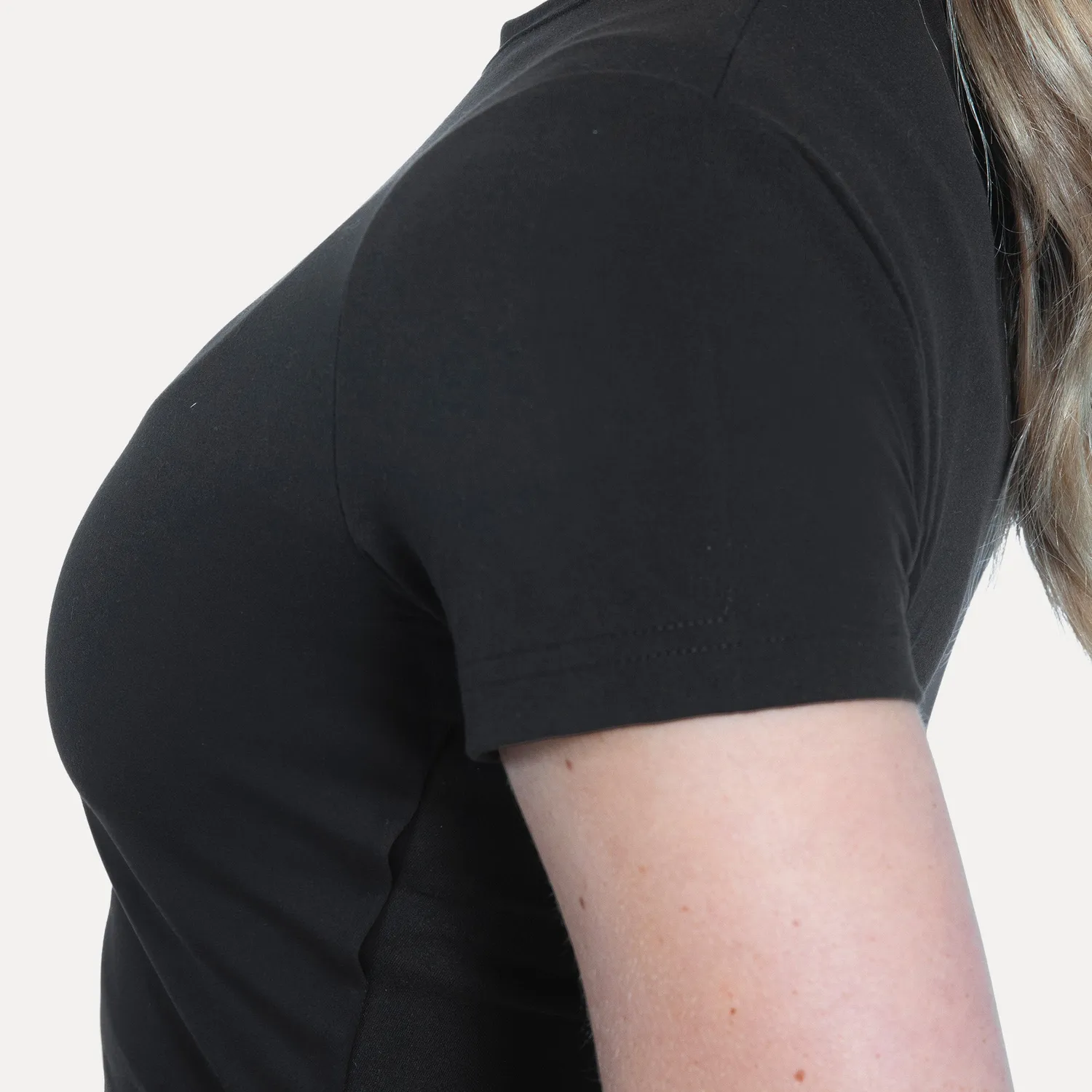 Smilodox Lunara Kenna Crop Shirt Schwarz tailliert