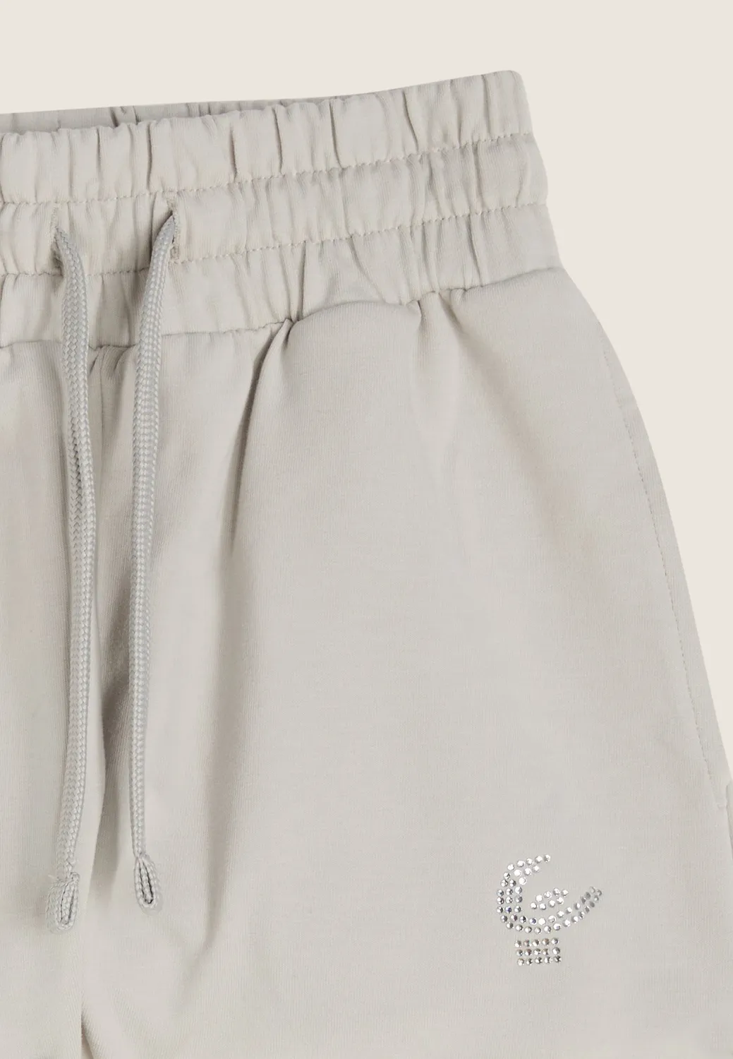 Freddy Mädchen Shorts Baumwolle Rosa Strasslogo