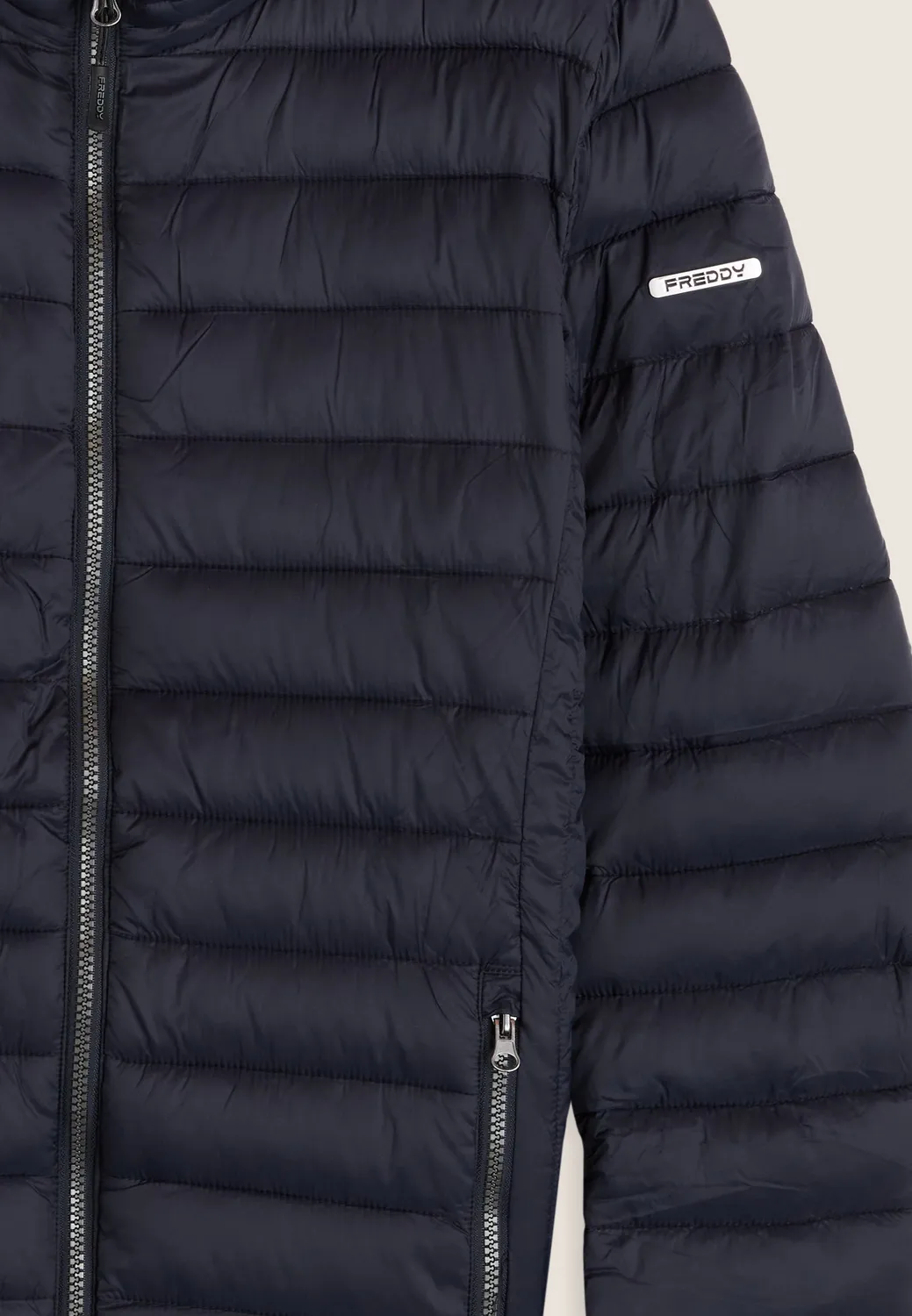Freddy Steppjacke Herren blau Kapuze Winter