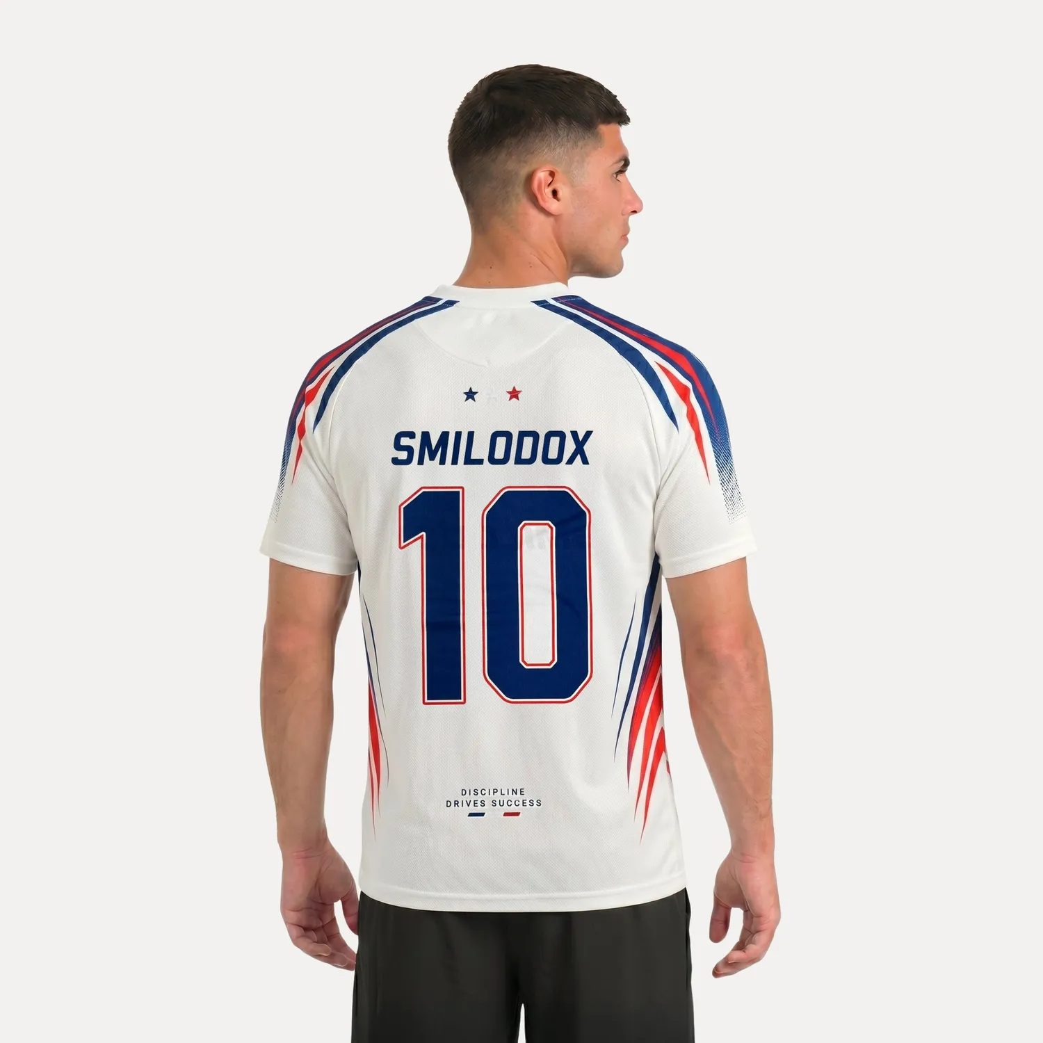 Smilodox Frankreich Fußball Trikot Herren Weiß