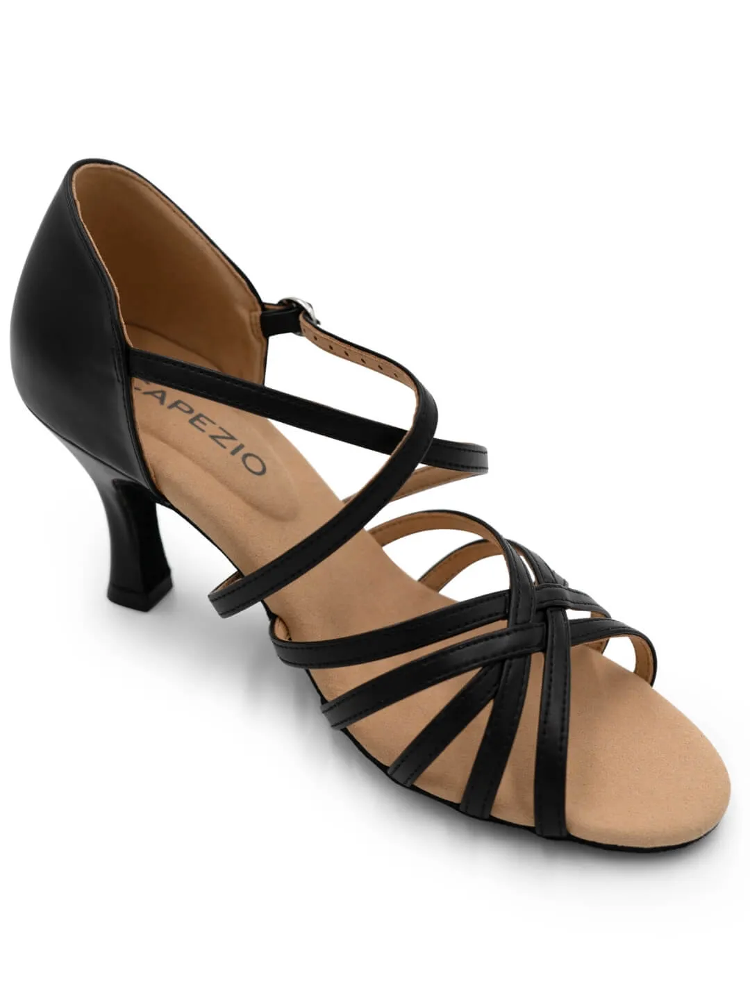 Capezio Rosa Ballroom Tanzschuhe Schwarz 6,4 cm