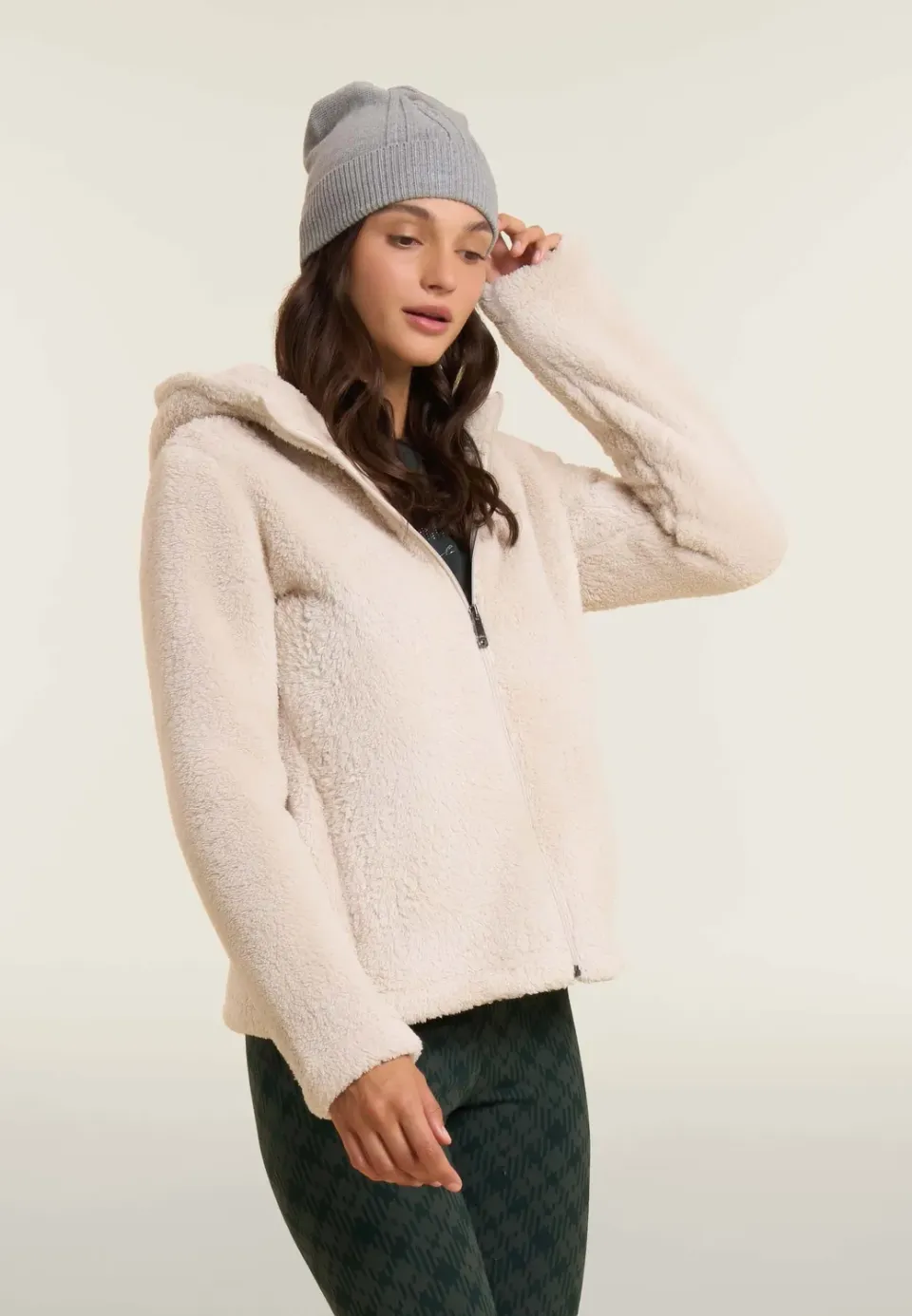 Freddy Sherpa Fleecejacke Damen Schwarz