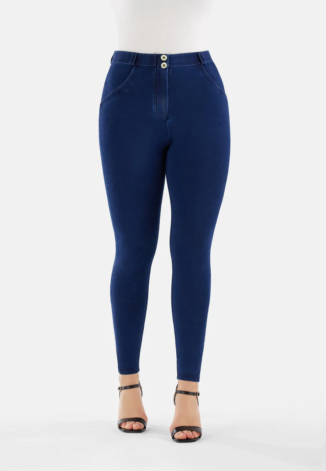 Freddy WR.UP Curvy Jeggings Damen Dark Jeans Superskinny