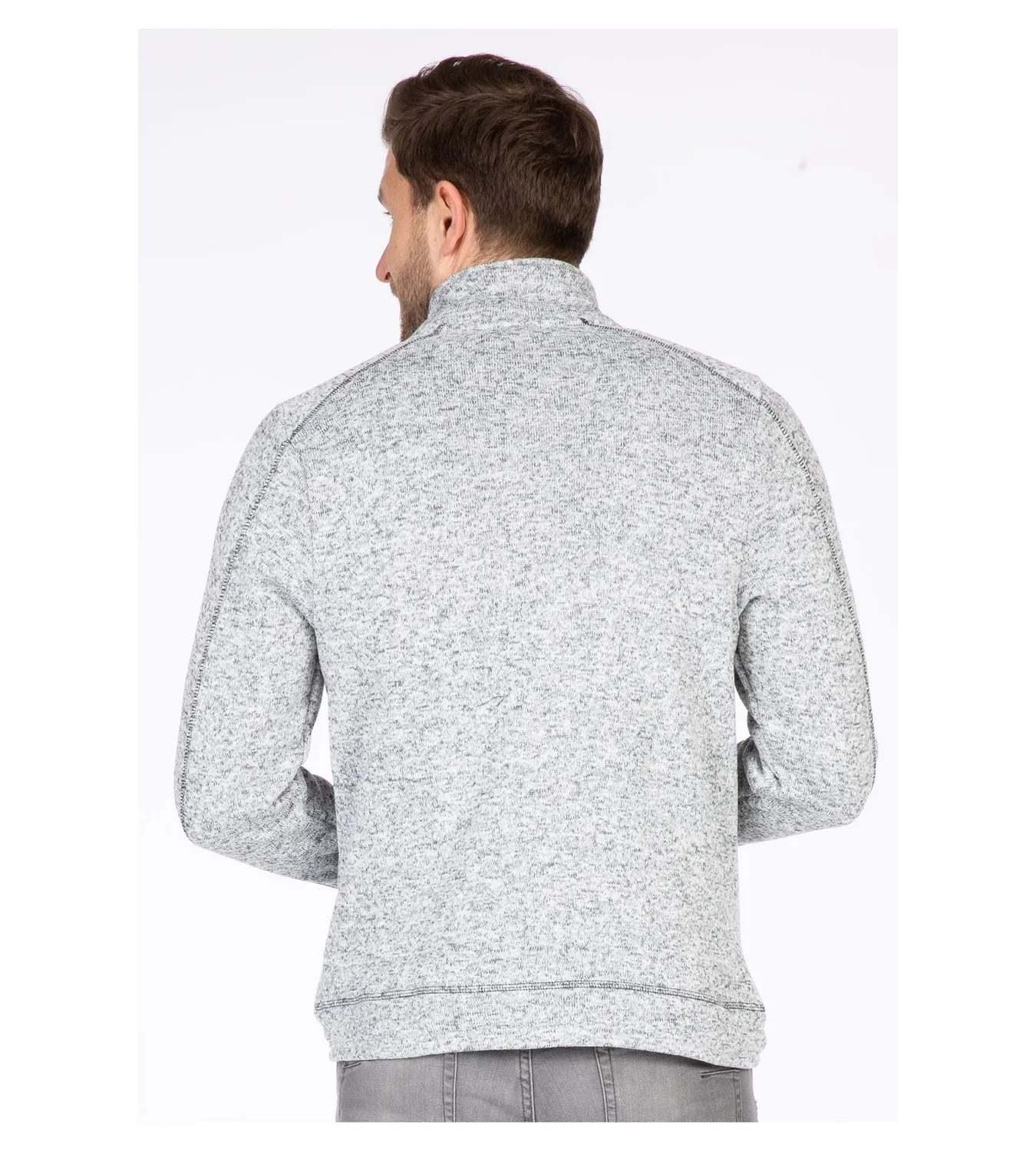 LPO Owen 2 Feinstrickjacke hellgrau Herren