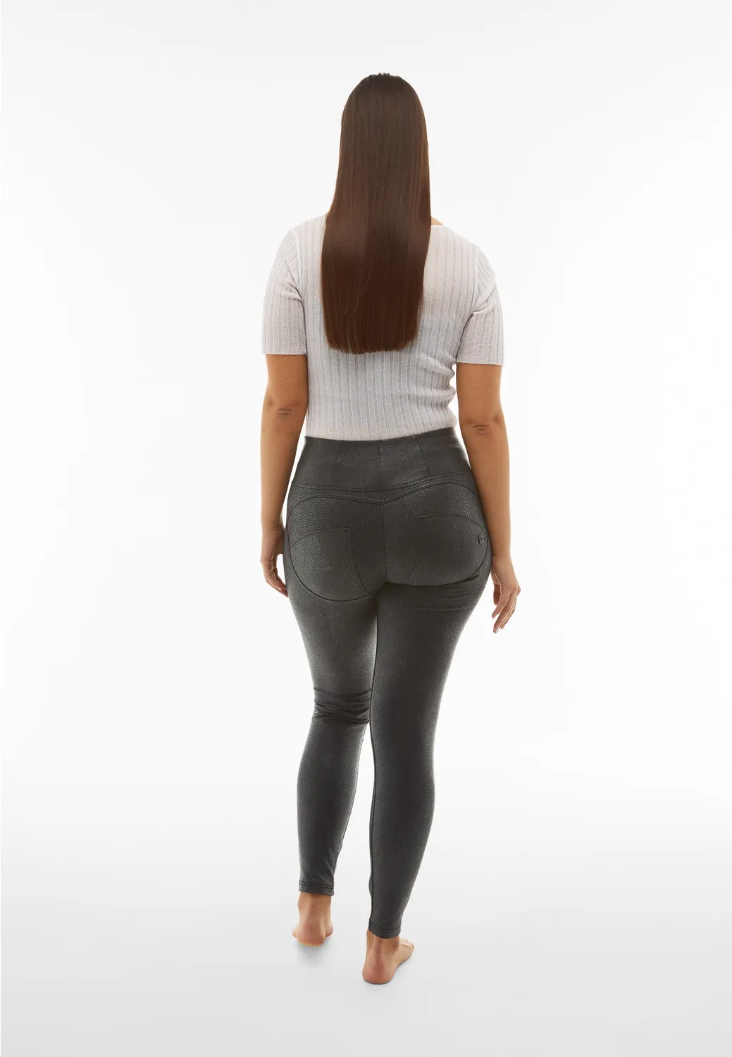Freddy WR.UP Superskinny Push-up Hose Reptil Schwarz