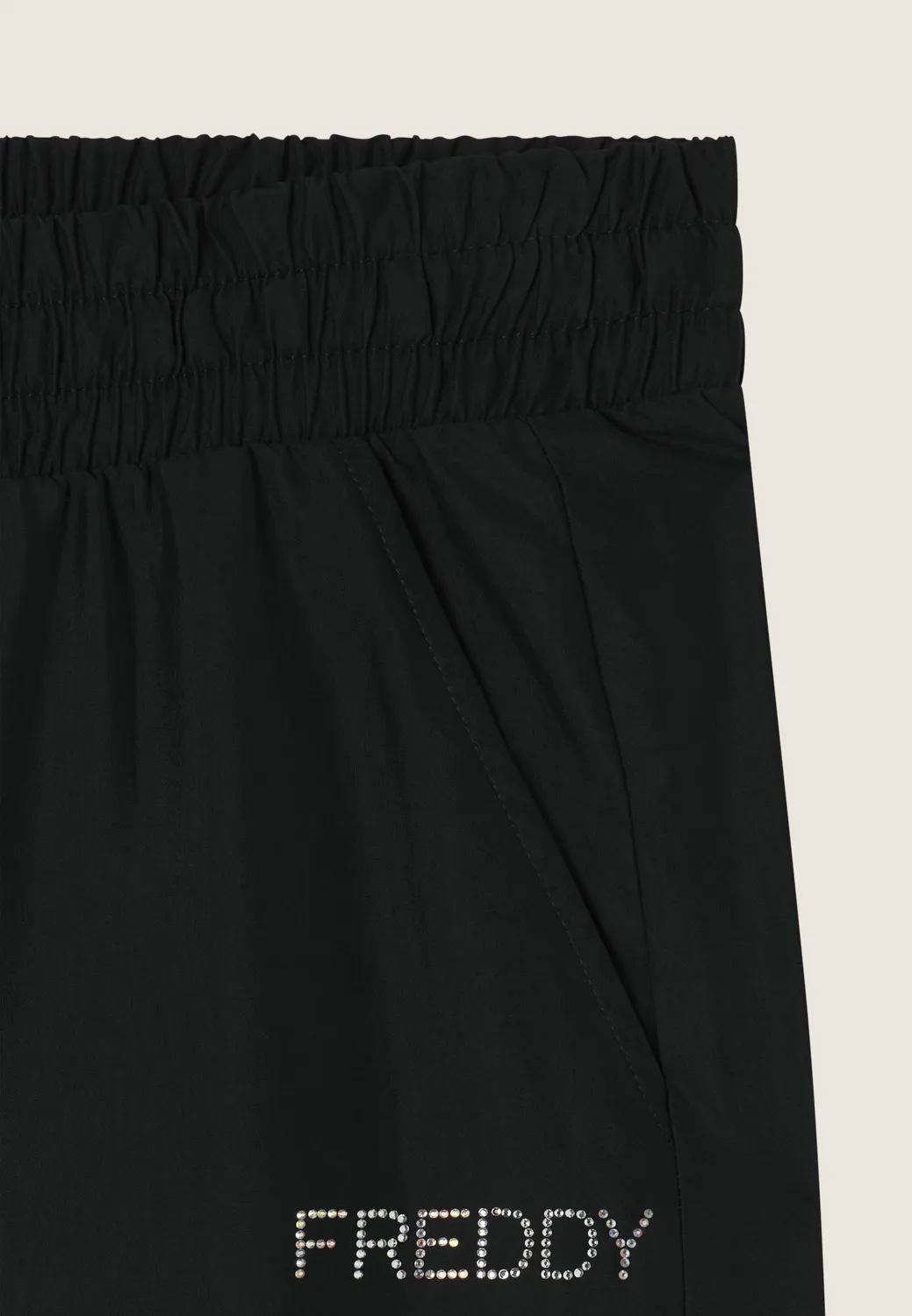Freddy Sporthose Lyocell Schwarz Seidig M