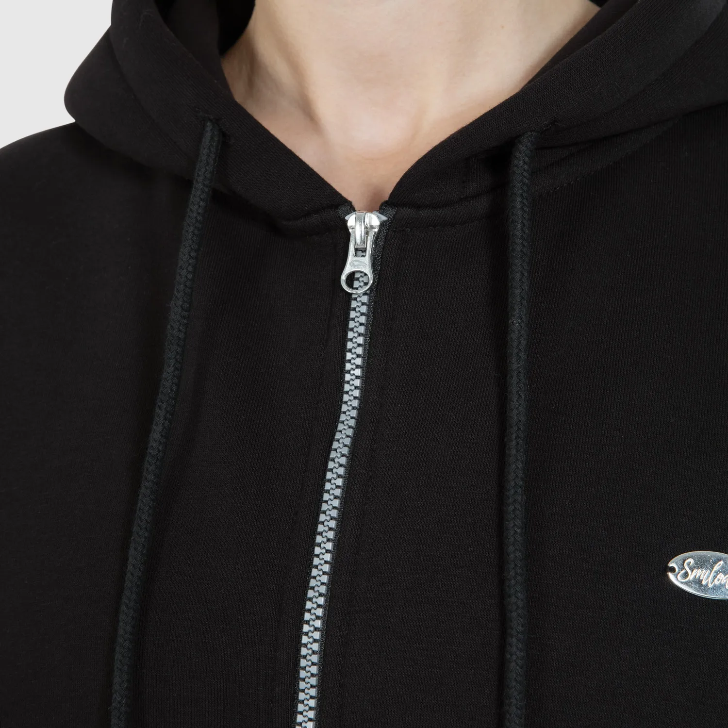 Smilodox Sorea Eda Zip Hoodie Schwarz Oversize