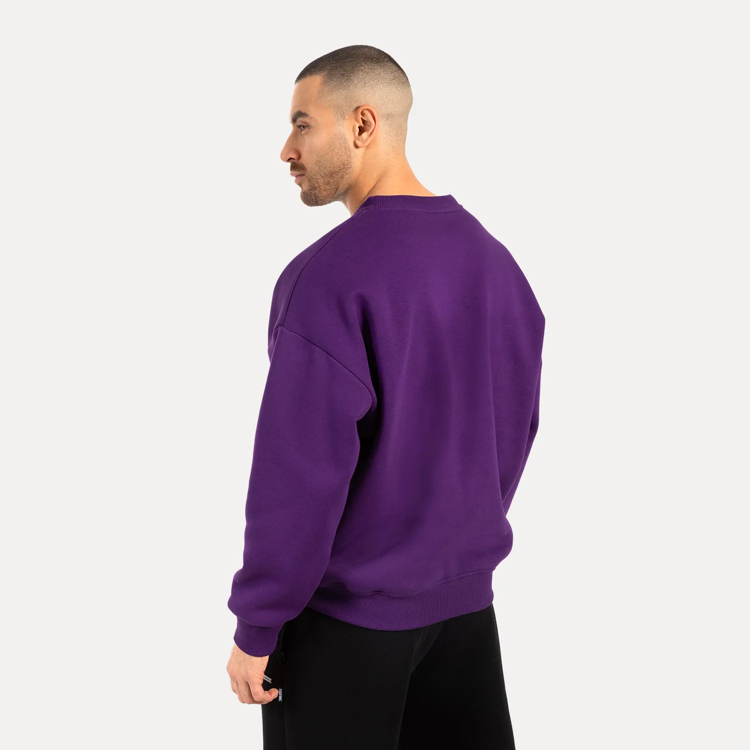 Smilodox Lunara Riven Sweatshirt Schwarz Oversize Unisex