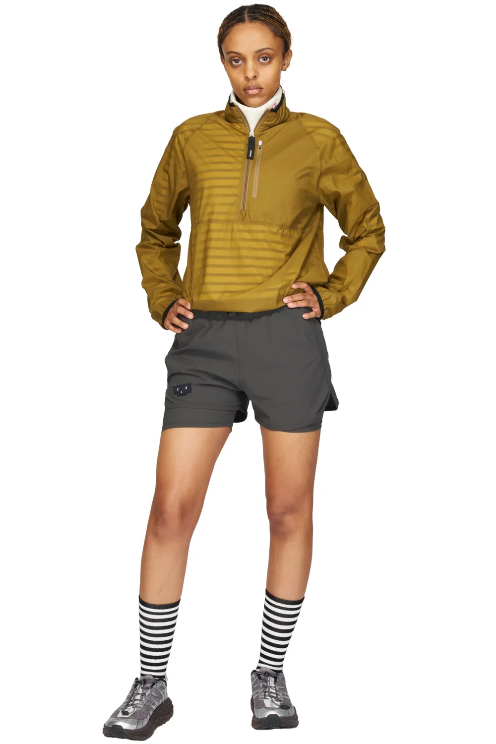 UNNA Smiles Windstopper W Laufjacke Gold Olive leicht