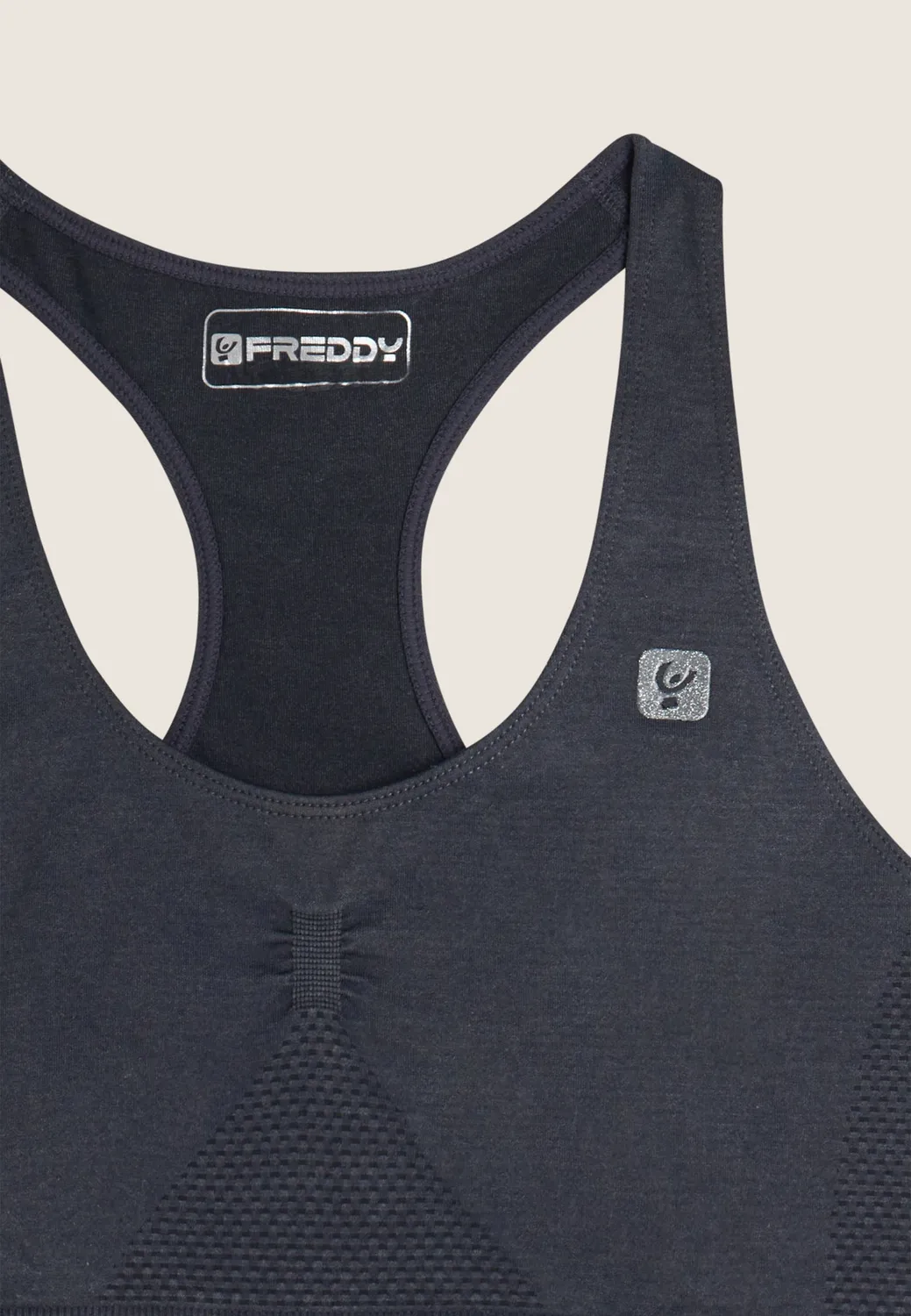 Freddy Seamless Ice Wash Sport-BH Nero Used mittlere Stützkraft