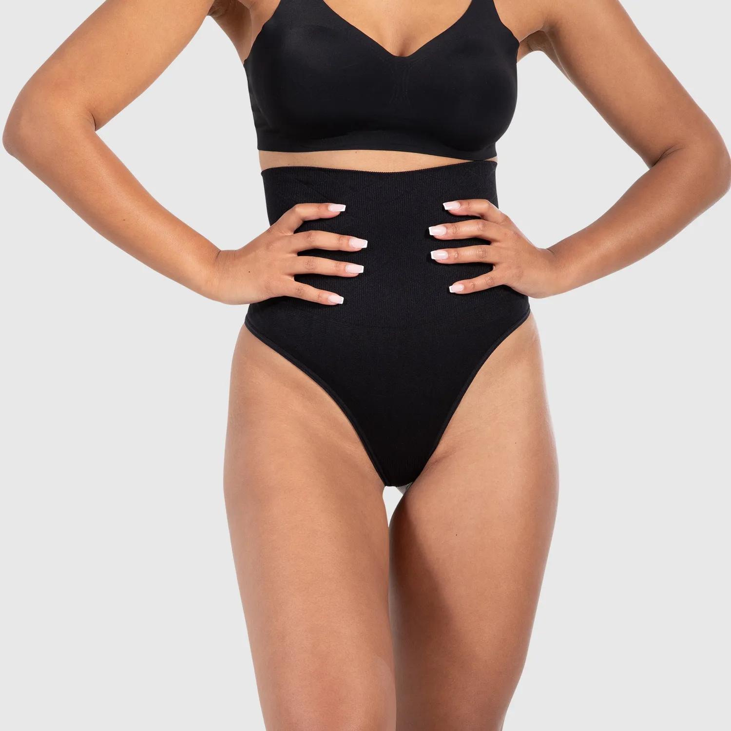 Smilodox Sorea Nysa High Waist String Schwarz Shape