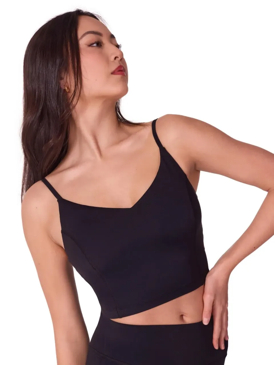 Capezio Soft Elegance Cami Top Tanzoberteil Schwarz mit BH