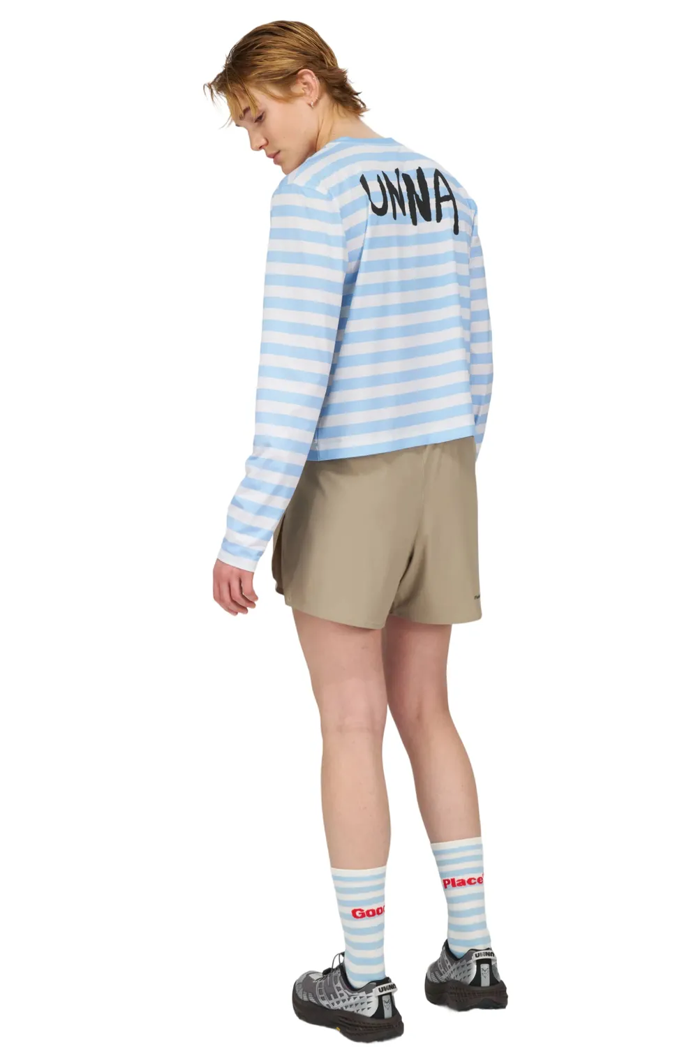 UNNA Striped LS W Langarmshirt Baby Blue Streifen