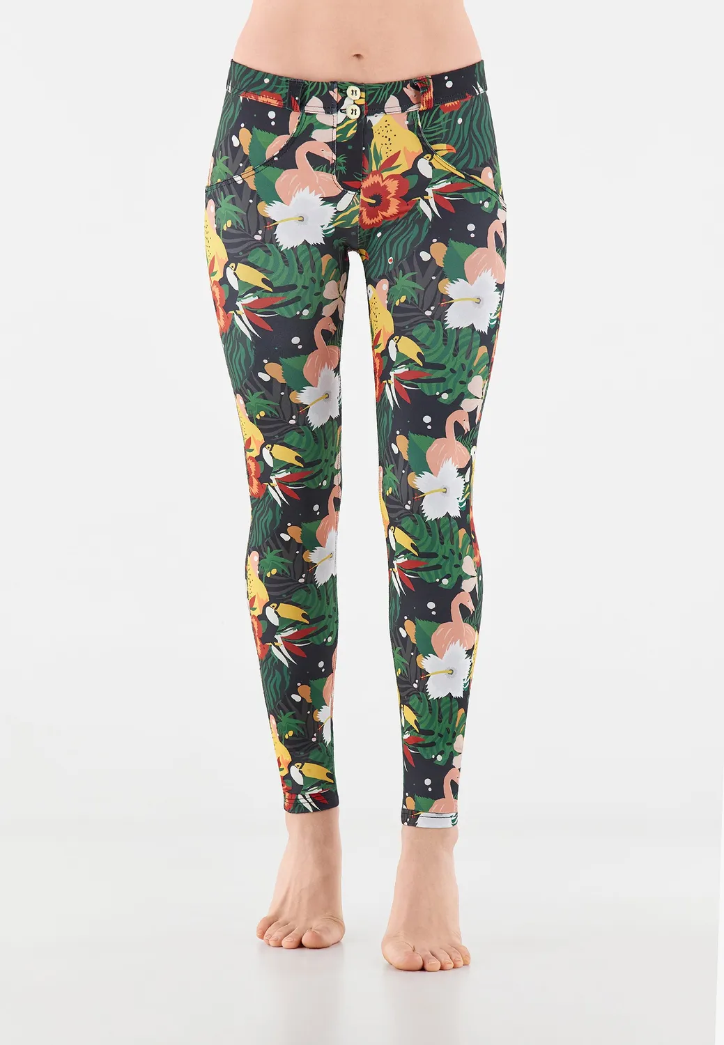 Freddy WR.UP Push-up-Hose Allover Flower FLO21 blumig