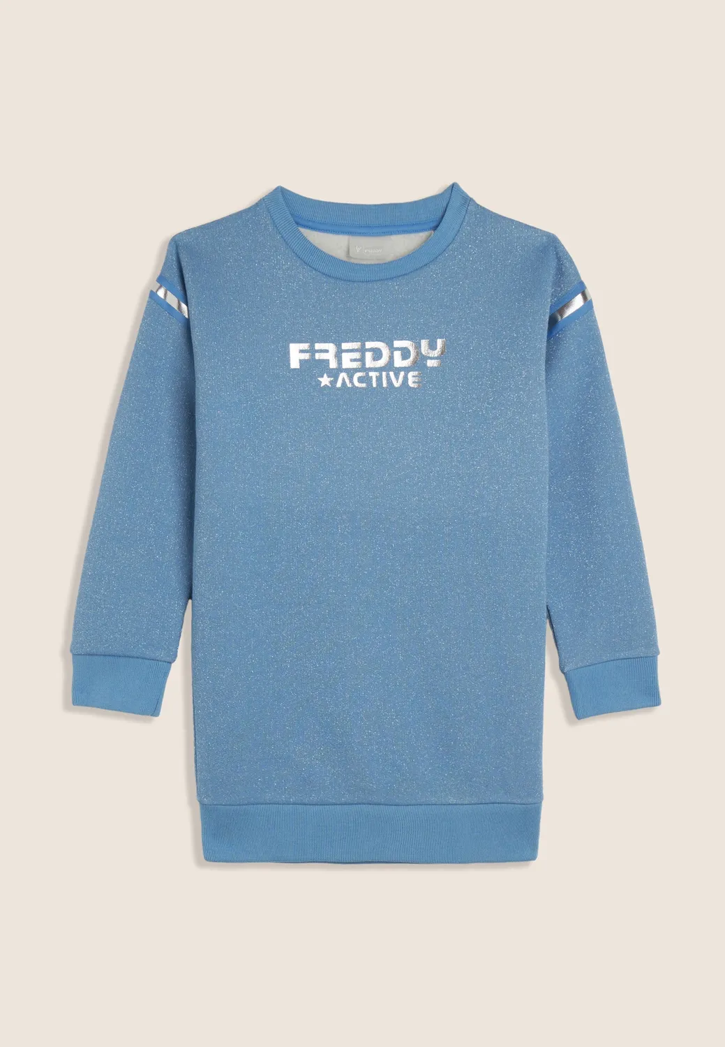 Freddy Maxi Sweatshirt Mädchen Blau Lurex