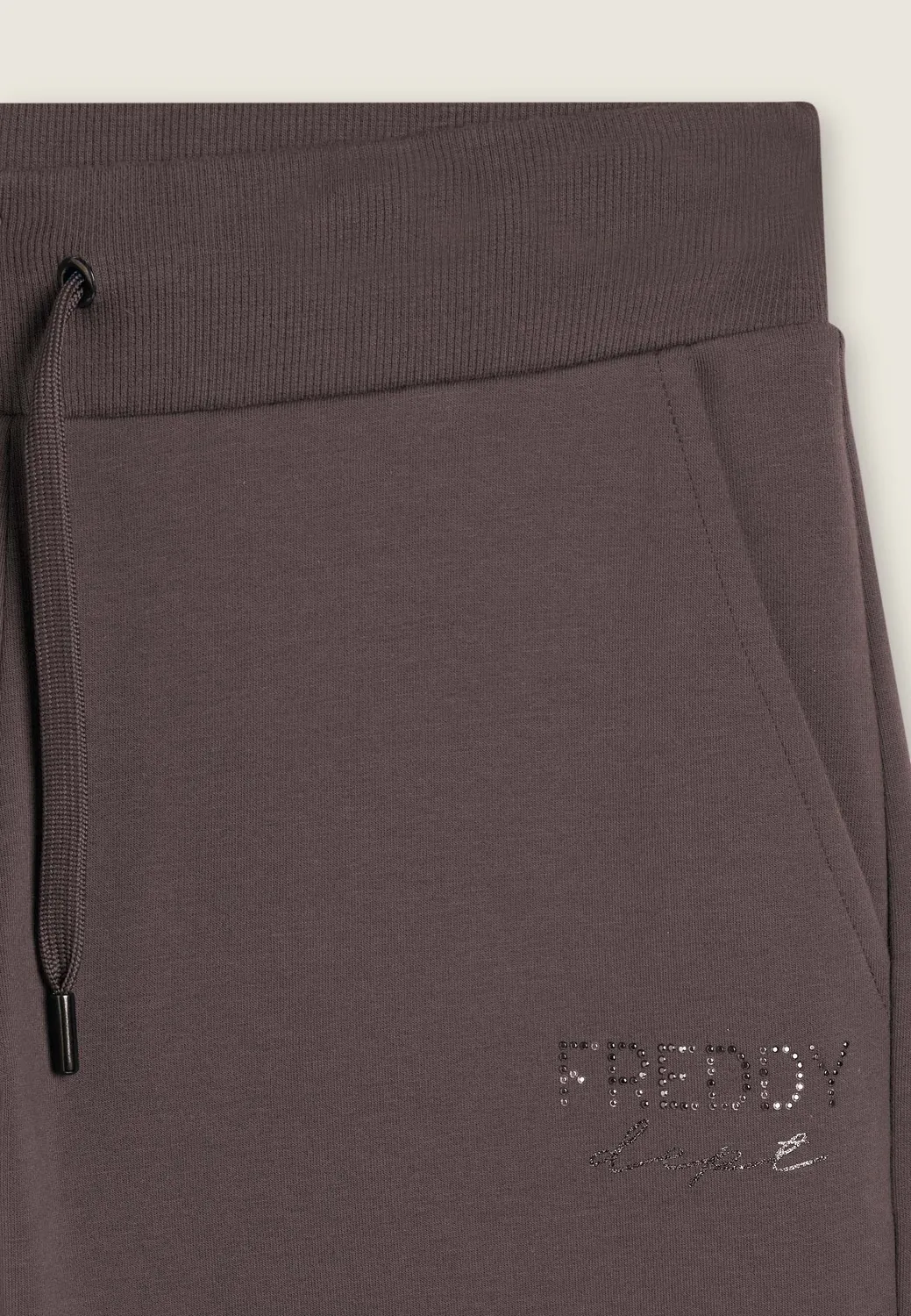 Freddy Regular Jogginghose Schwarz Nieten Baumwolle