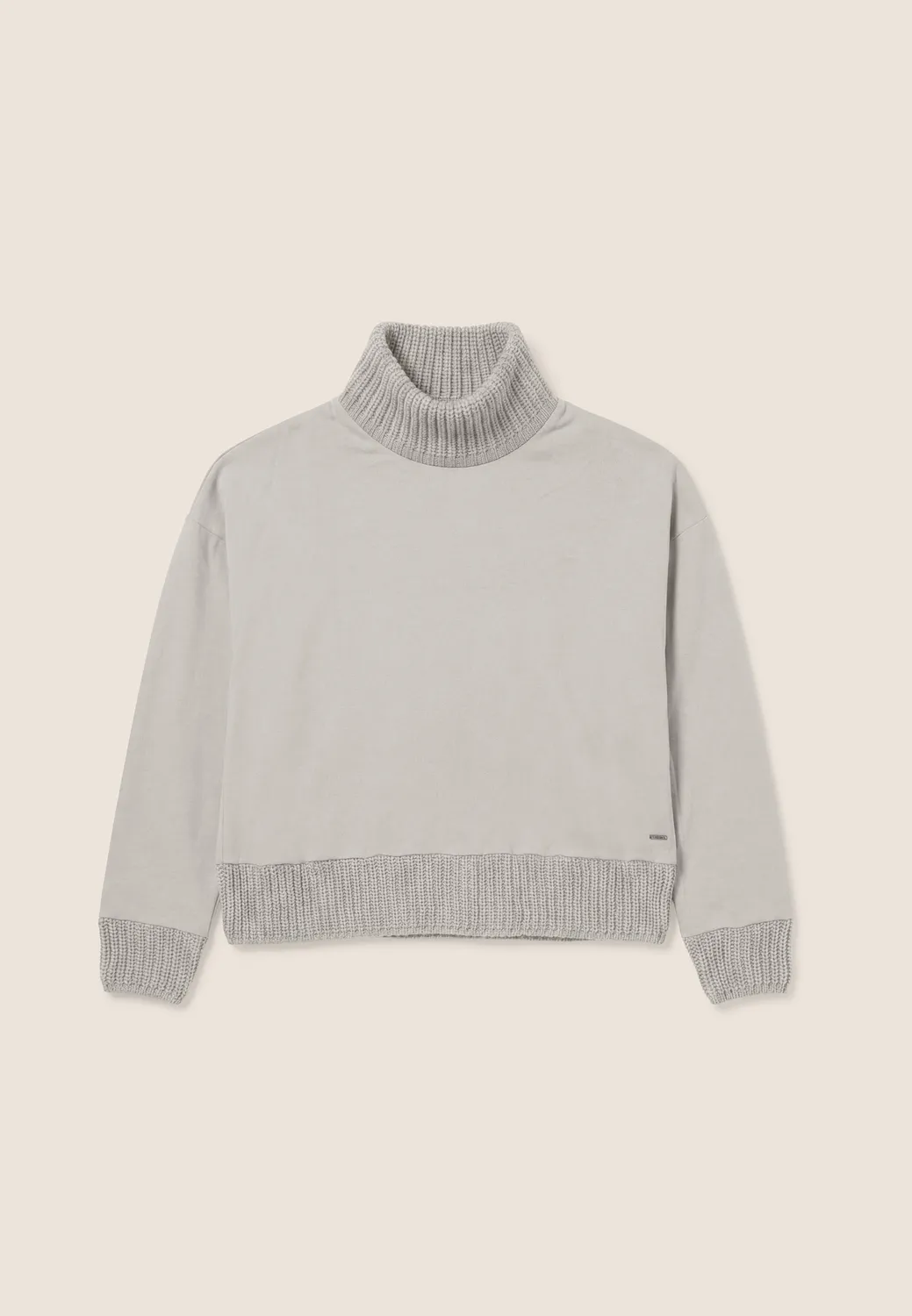 Freddy Sweatshirt Damen Modal Stehkragen Braun Comfort